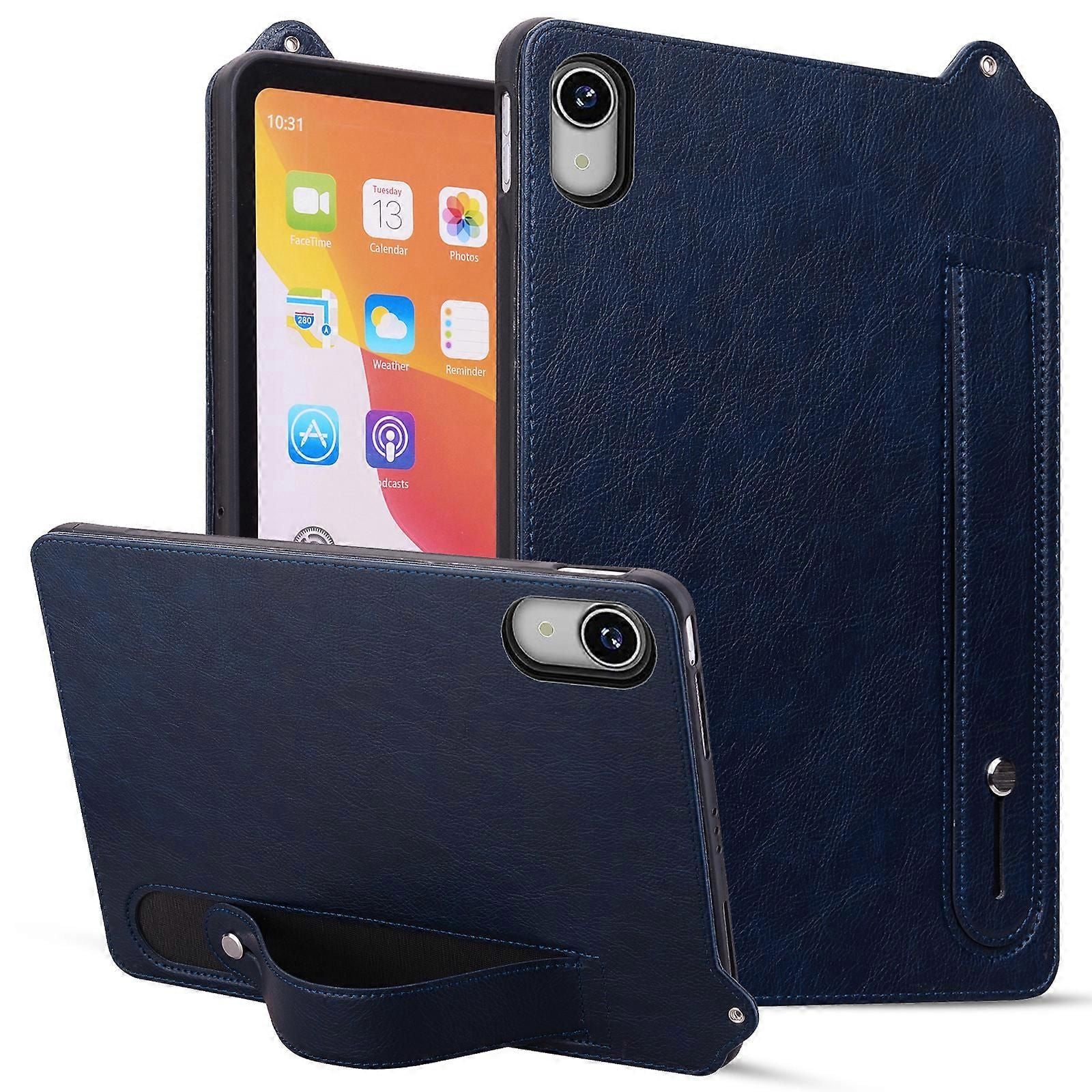 Kickstand Leather Case with Hand Strap for Lenovo Tab P11