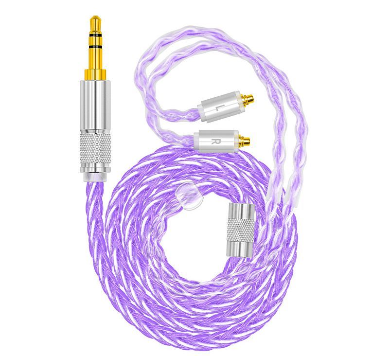 Earphone Cable Headphone Extension Cable Silver Plated Copper Stereo Audio Cord