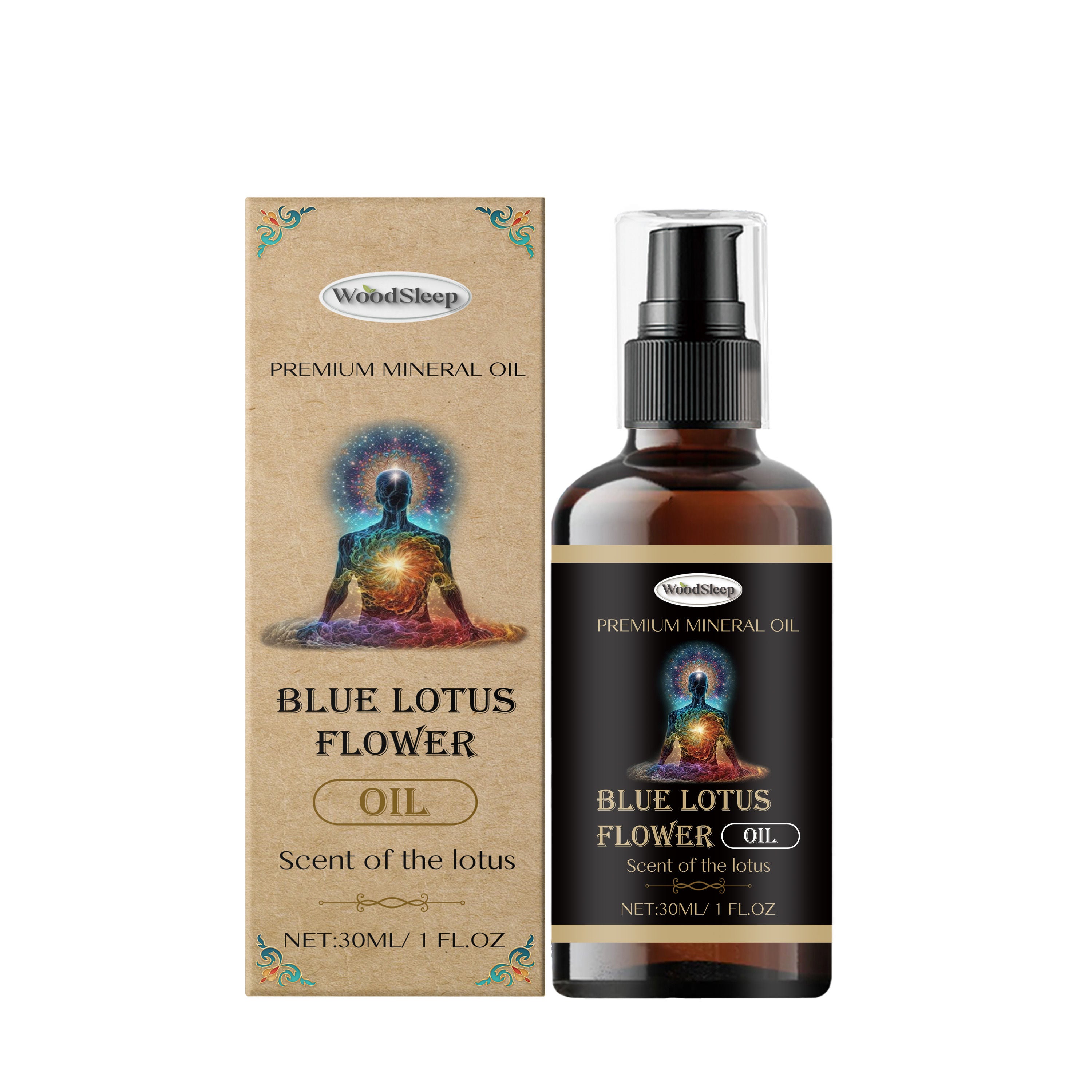 Blue Lotus Body Care Essential Oil, Moisturizing Hair and Nail Treatment, Natural Skin Nourishment ,30ml/box