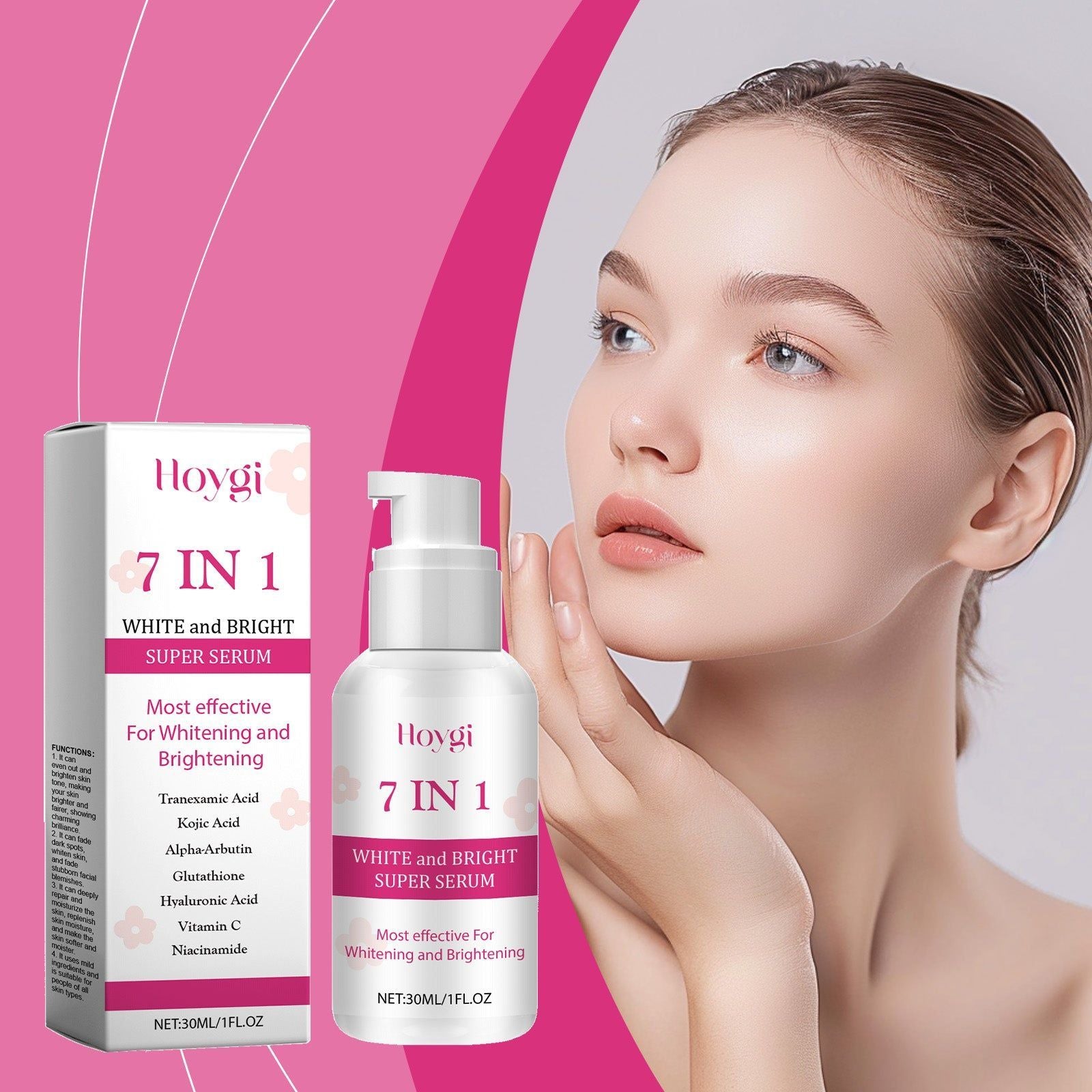 7-in-1 Skin Care Serum Brightening, Moisturizing, Anti-Aging, Glow ,30ml