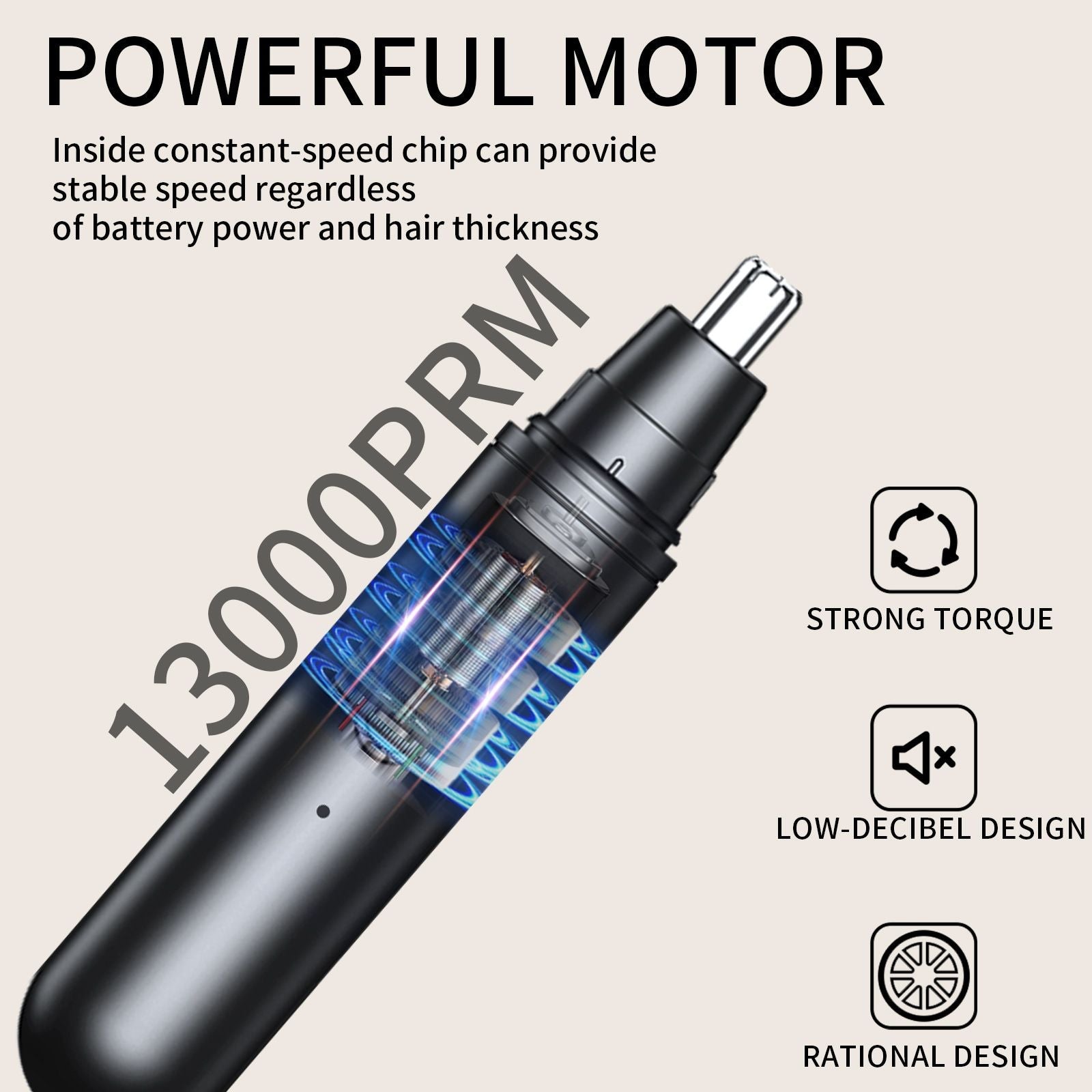 2-in-1 USB Rechargeable Nose Hair Trimmer