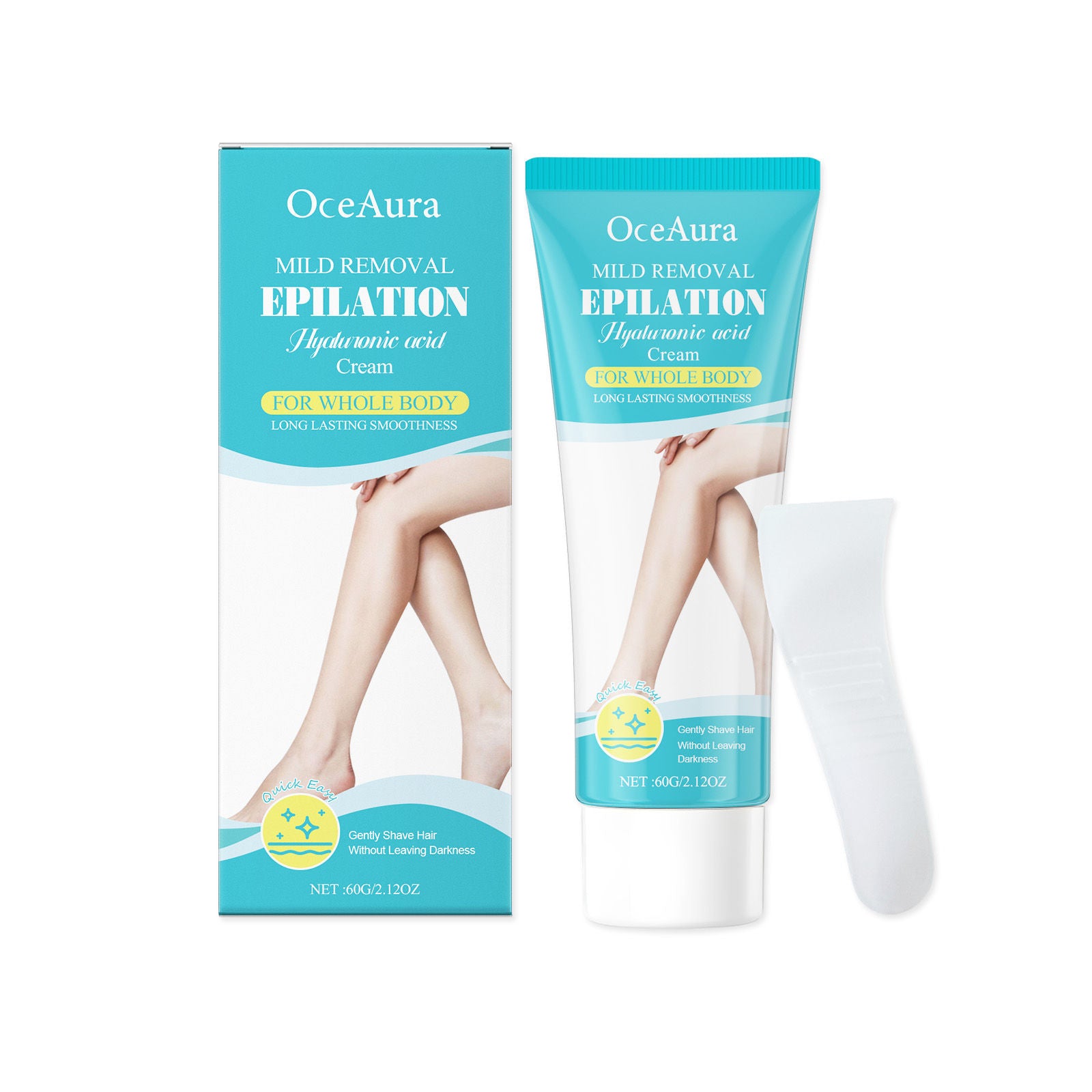 Body Hair Removal Cream, Moisturizing, Soft Skin, Gentle, Easy to Use ,1 set