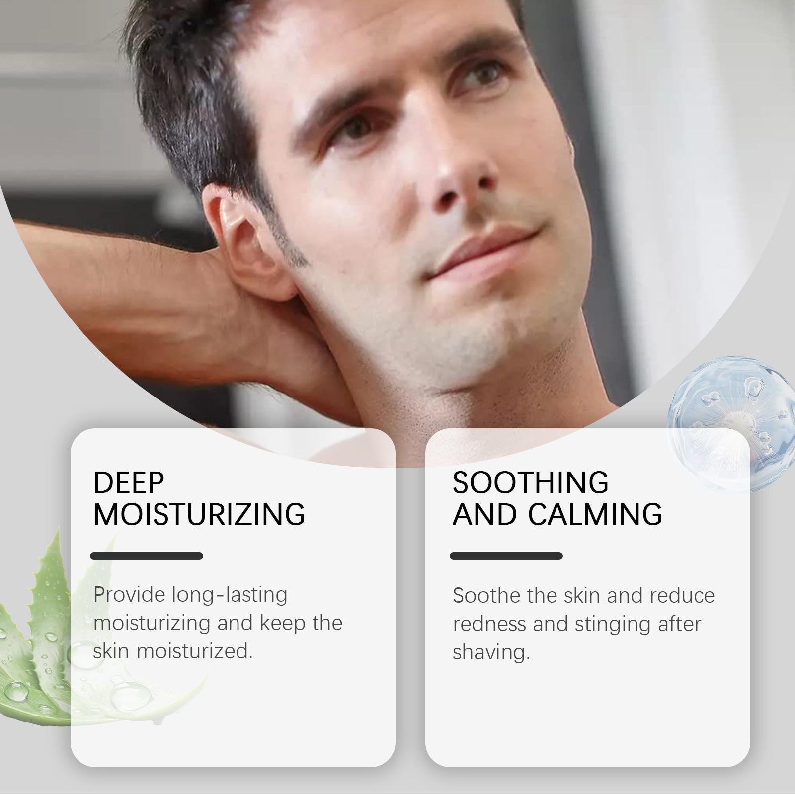 Beard Cleaning Aftershave Spray, Hydrating, Soothing, Refreshing Facial Care ,100ml