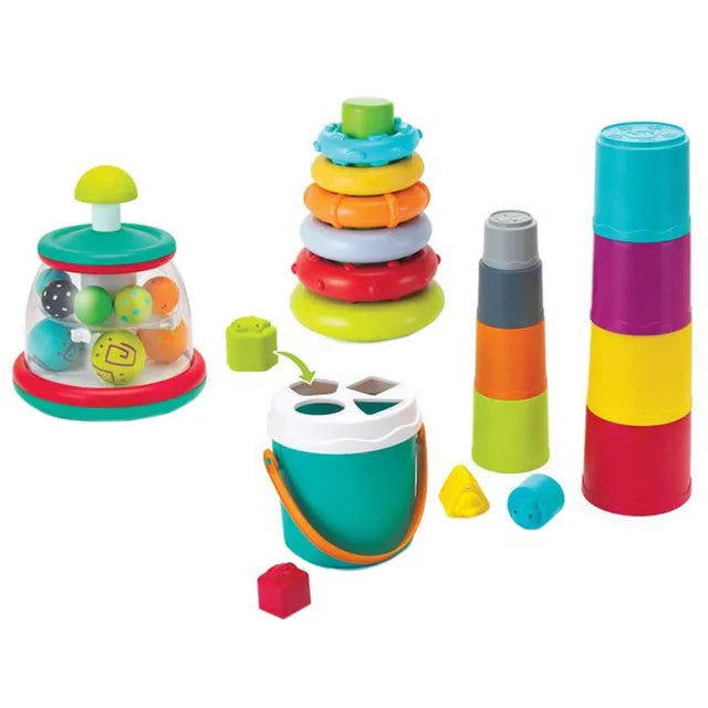 Infantino - 3-In-1 Stack, Sort Spin Activity Set