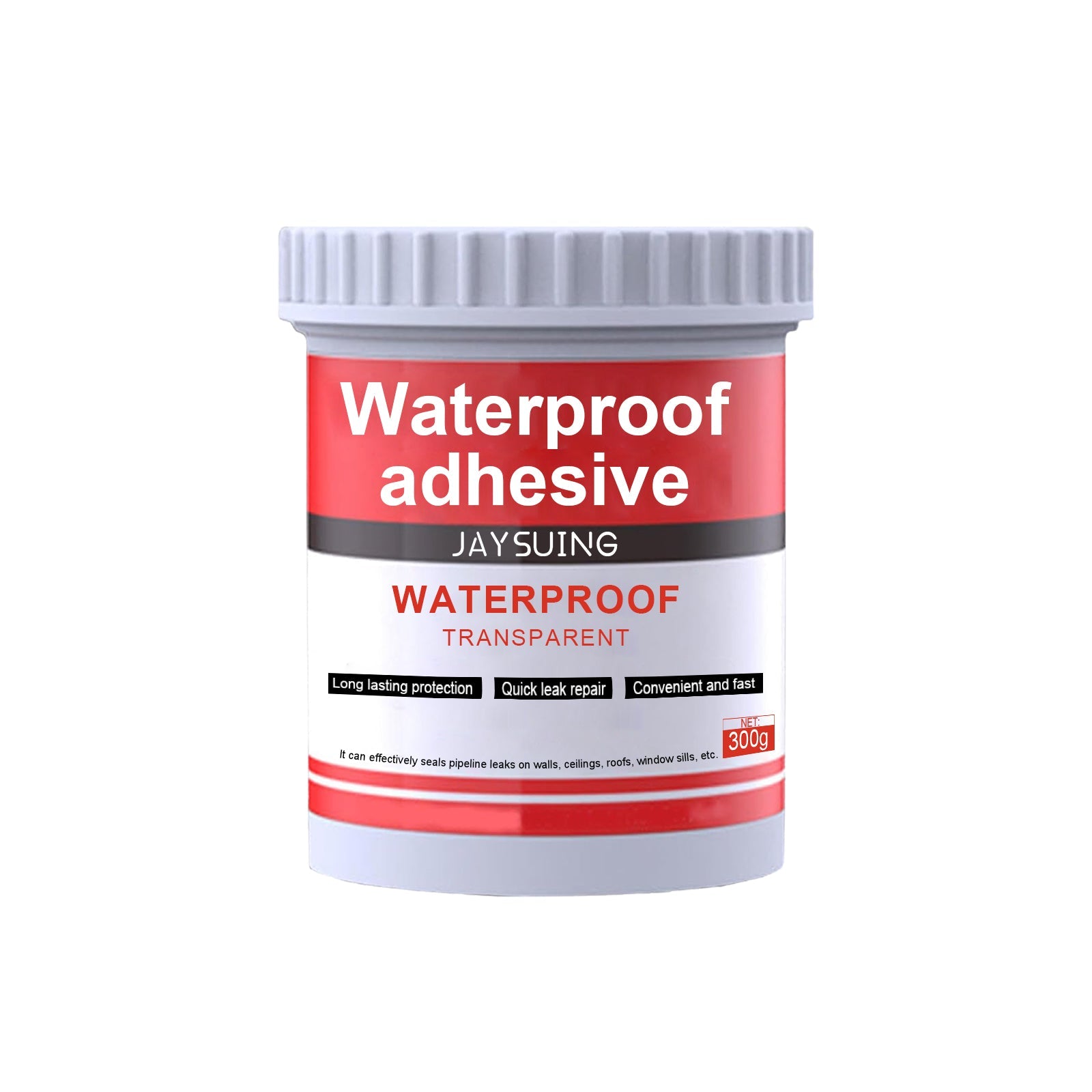 Transparent Waterproof Adhesive for Roof, Bathroom, Kitchen, Wall Leak Repair, No Break Bricks ,300g
