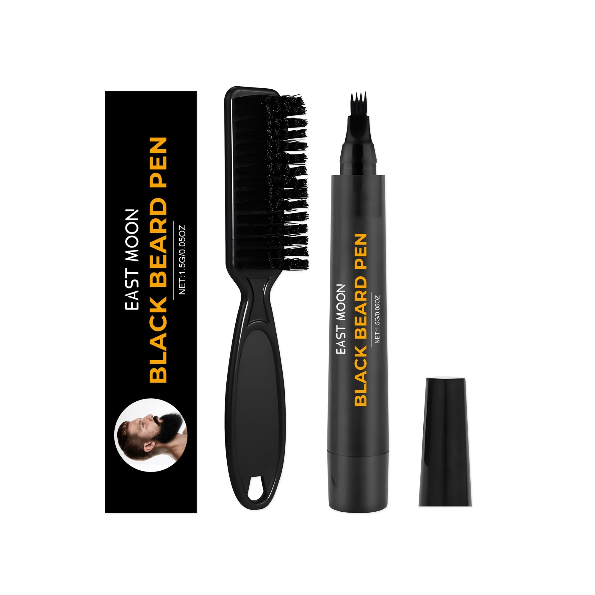 Beard Care Filling Pen, Waterproof, Sweat-Proof, Natural Look, Daily Grooming ,1set