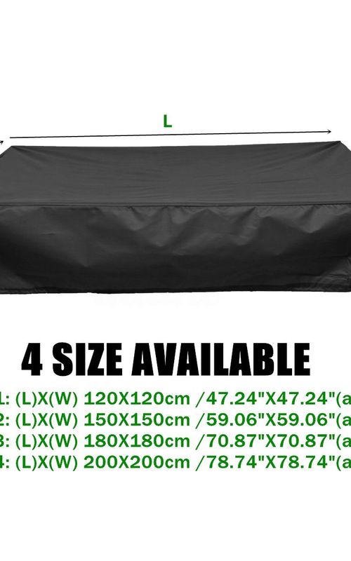 Sand Pit Sandbox Cover With Drawstring Waterproof UV Protection For Sandbox Outdoor