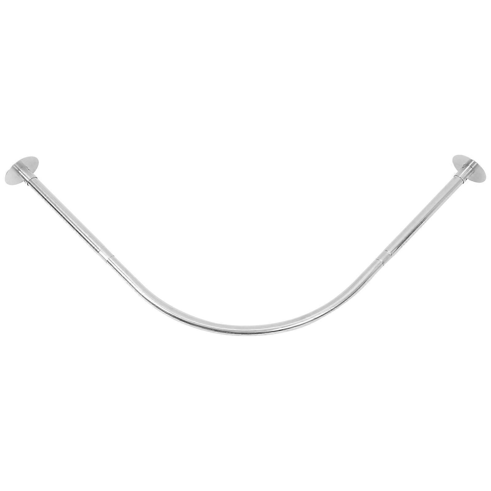 Adjustable Curved Shower Curtain Rod for Bathroom Use
