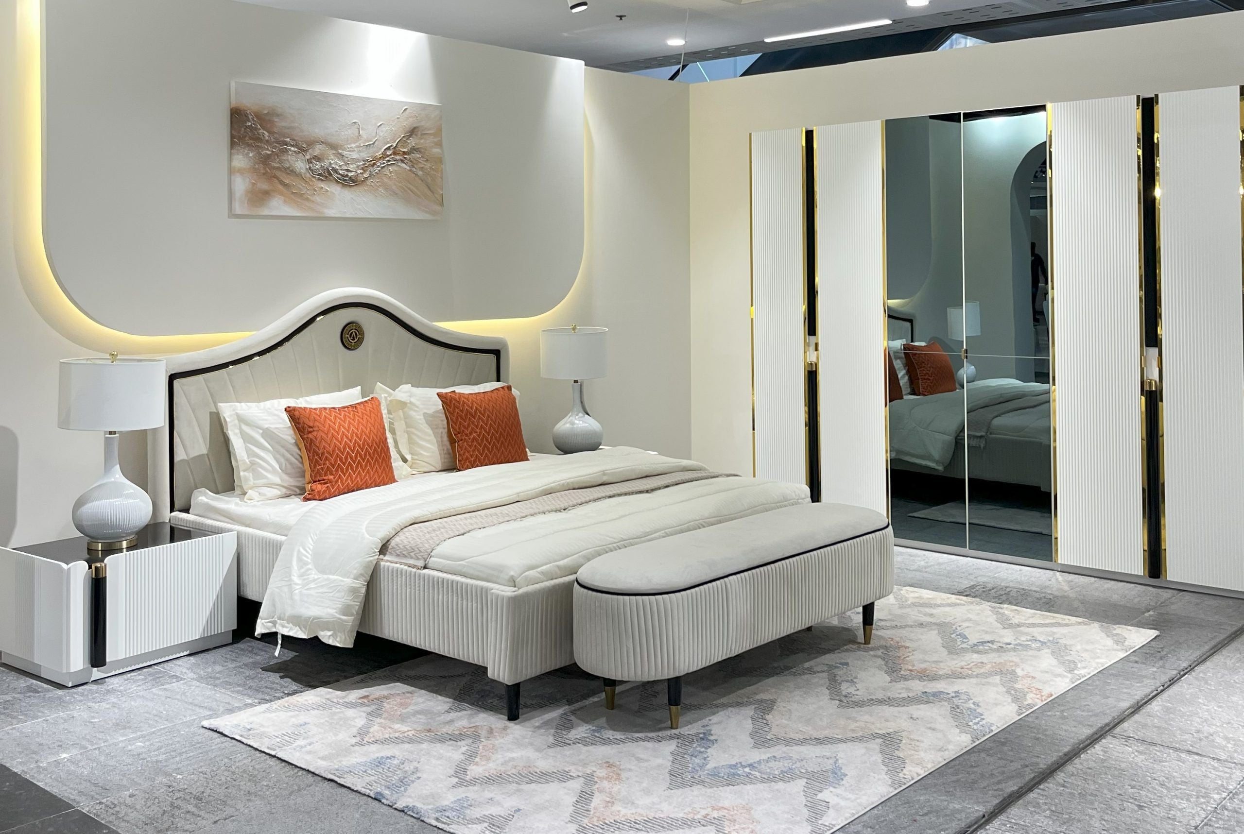 Stella Upholstered King Bedroom Set