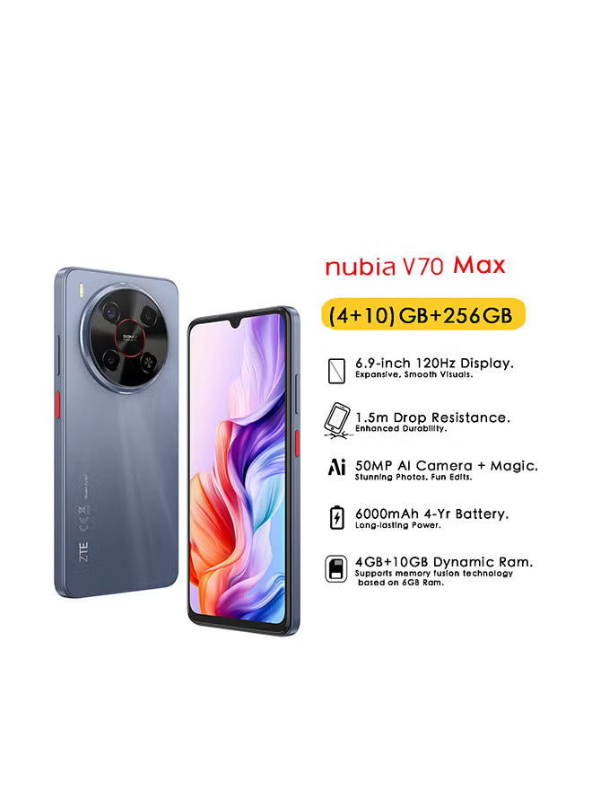 ZTE Blade V70 Max Dual SIM Galactic Grey 4GB+10GB RAM 256GB 4G