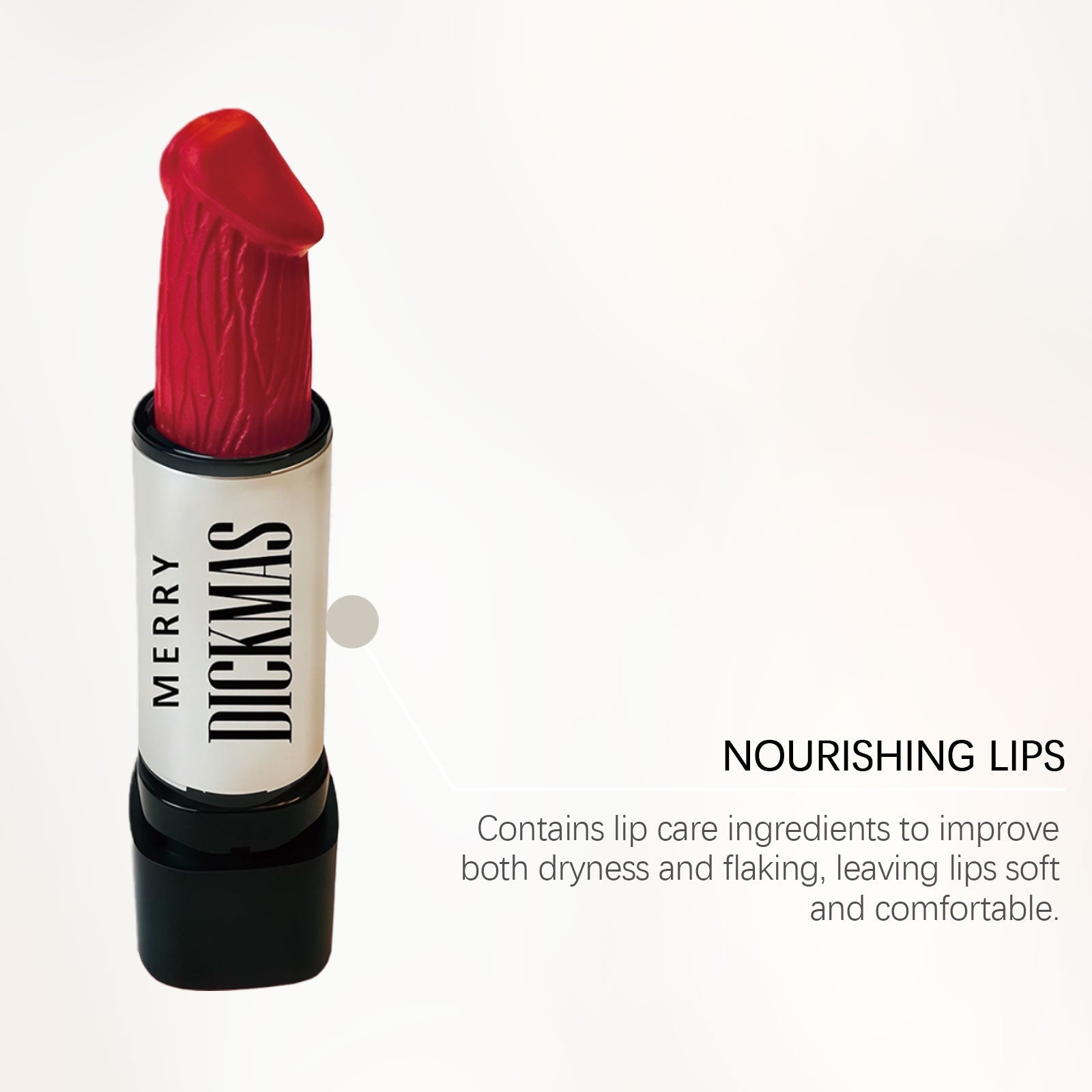 Bright Red Christmas Lipstick, Long-Lasting, Natural Makeup Look, Easy Application ,4g