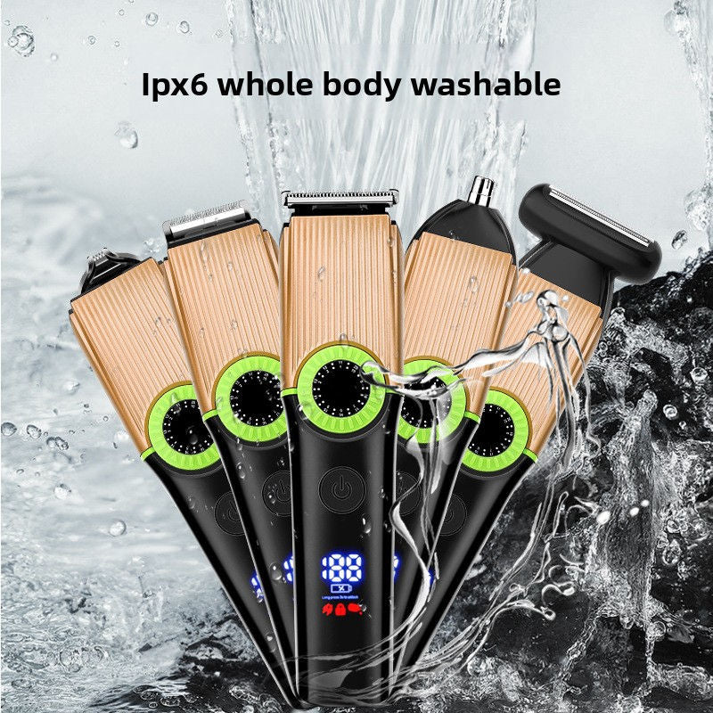 6-in-1 Multifunctional Hair Clipper Set for Men, USB Rechargeable Trimmer