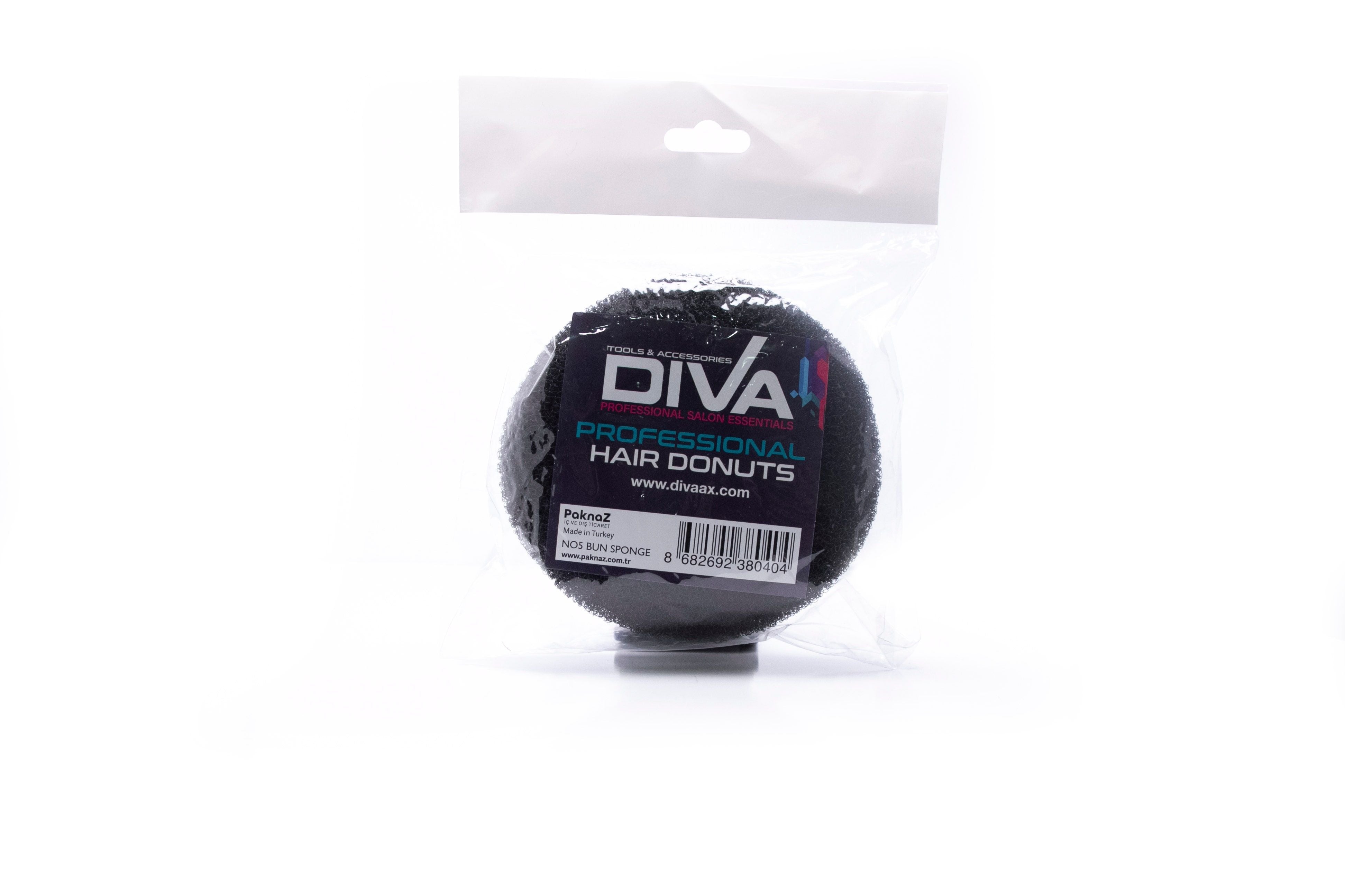 Diva Hair Bun Black Sponge, 1pc