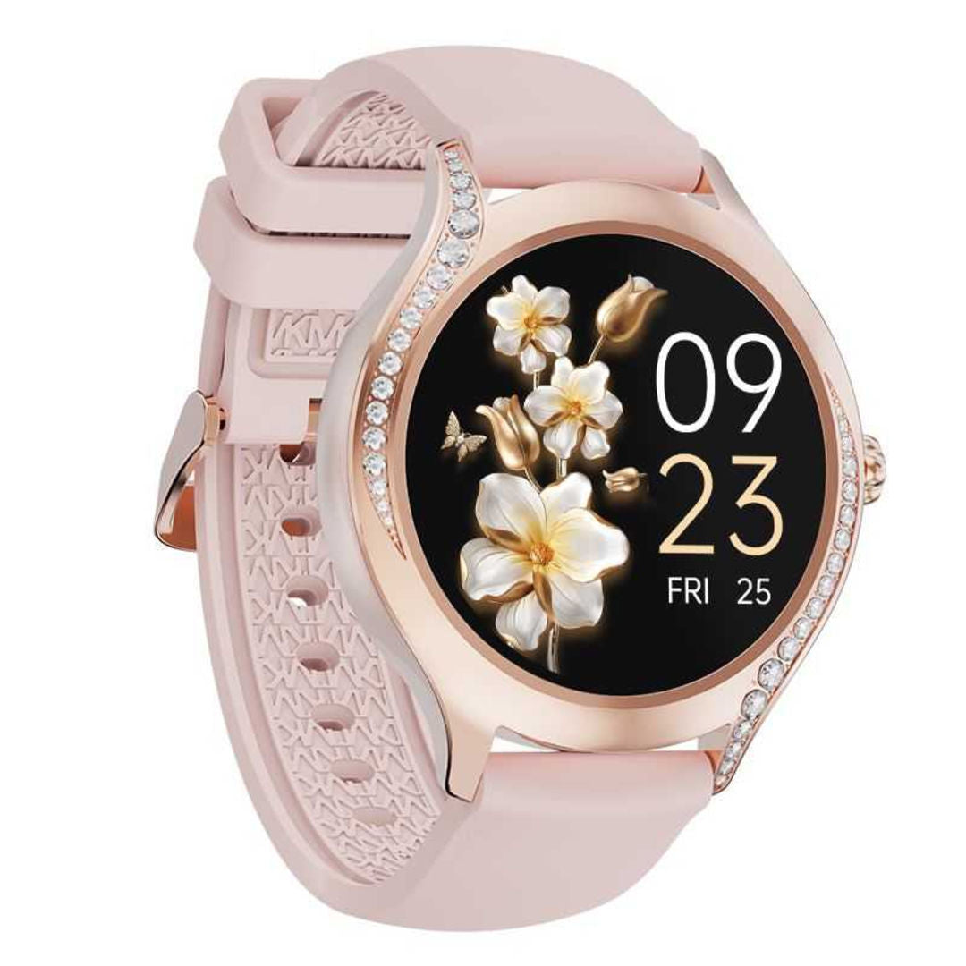 Dudao W22 1.19inch AMOLED Bluetooth 5.3 Smart Watch, Pink