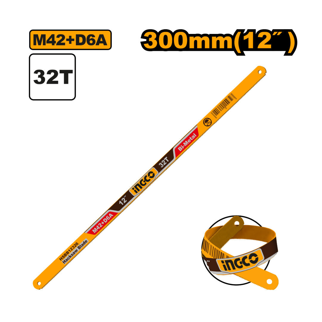 INGCO Bi-Metal Hacksaw Blade, 300mm