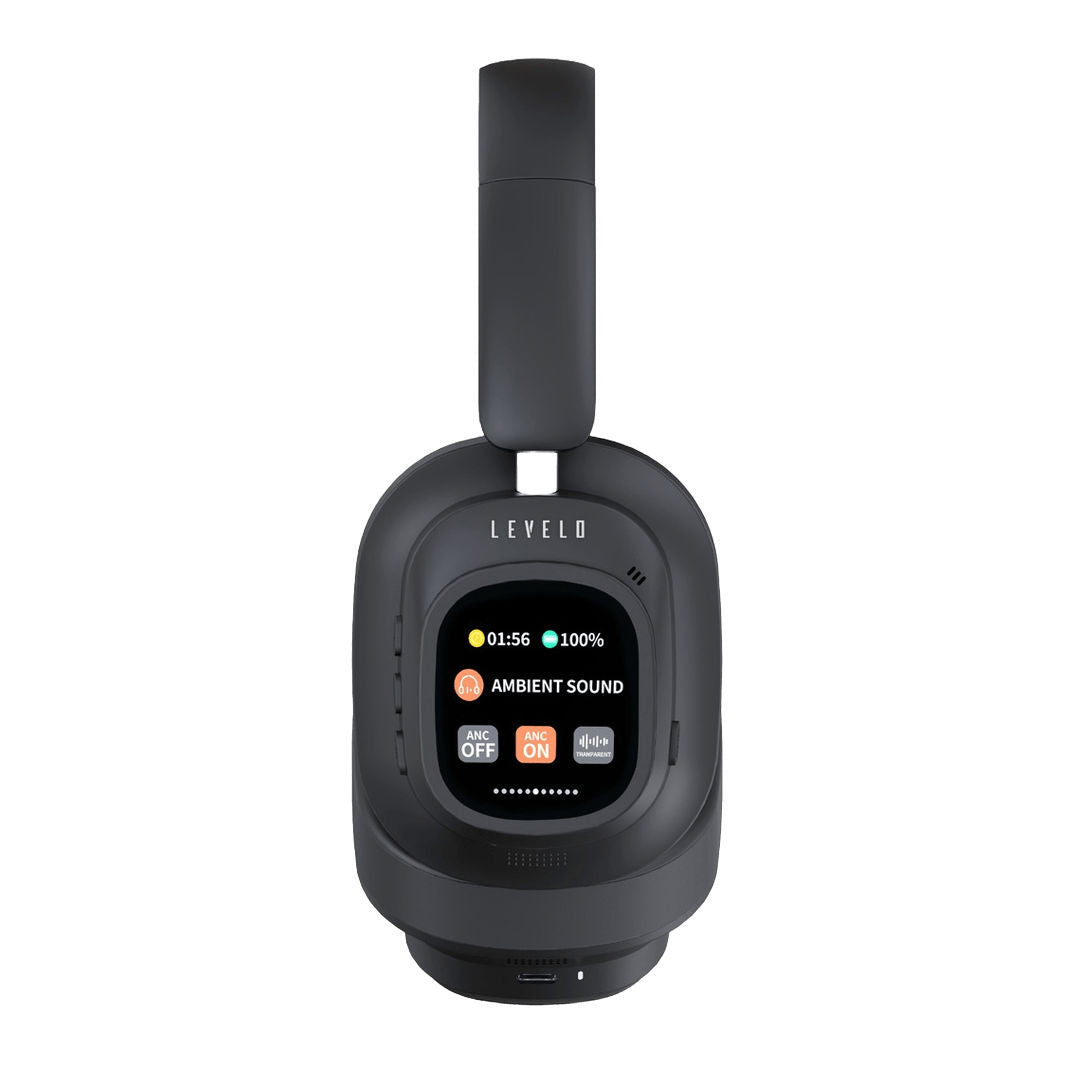 Levelo VibeMaster Wireless Hybrid ANC Headphone, Black