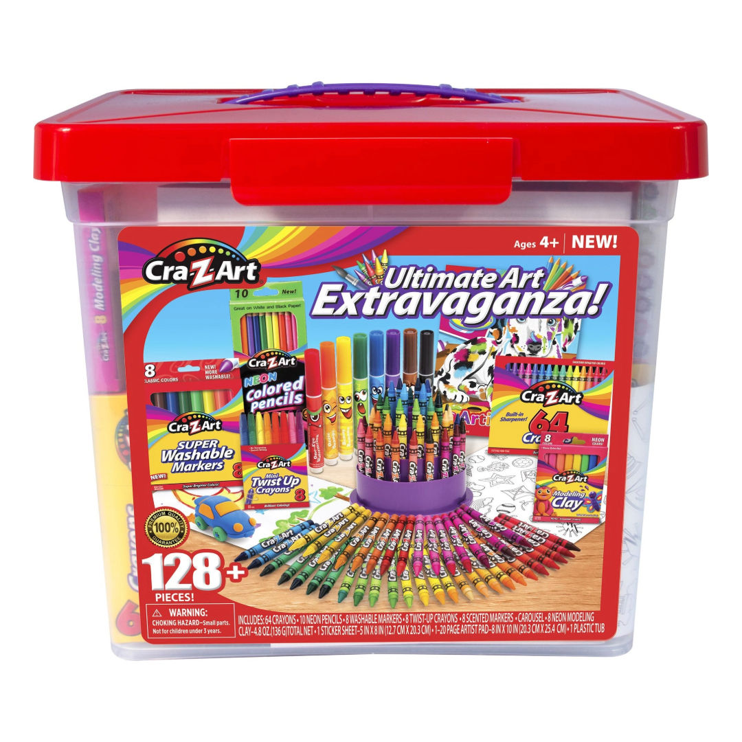 Cra-Z-Art Ultimate Art Extravaganza Tub, 130 Pieces