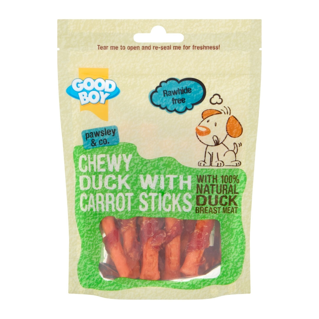 Good Boy Chewy Duck with Carrot Sticks Dog Treats, 90gm