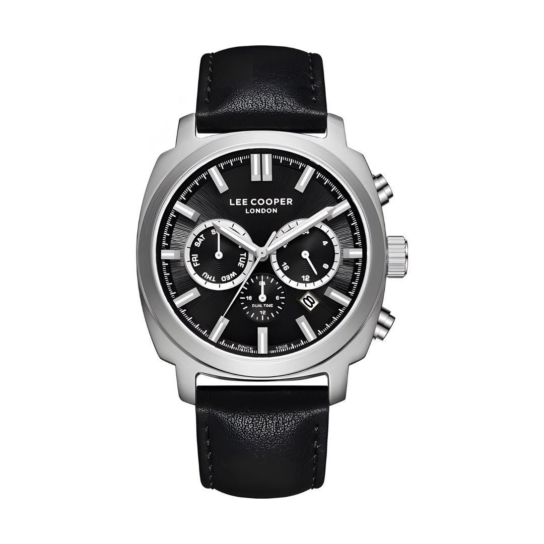Lee Cooper Men's MultiFunction Leather Band Watch, LC08172 Series
