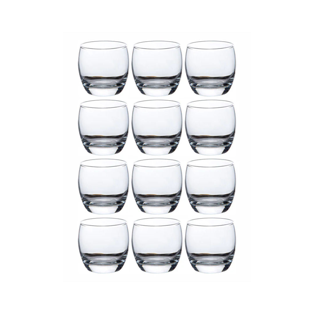 Pasabahce Lyric Tumbler Glasses, 12 Piece Set
