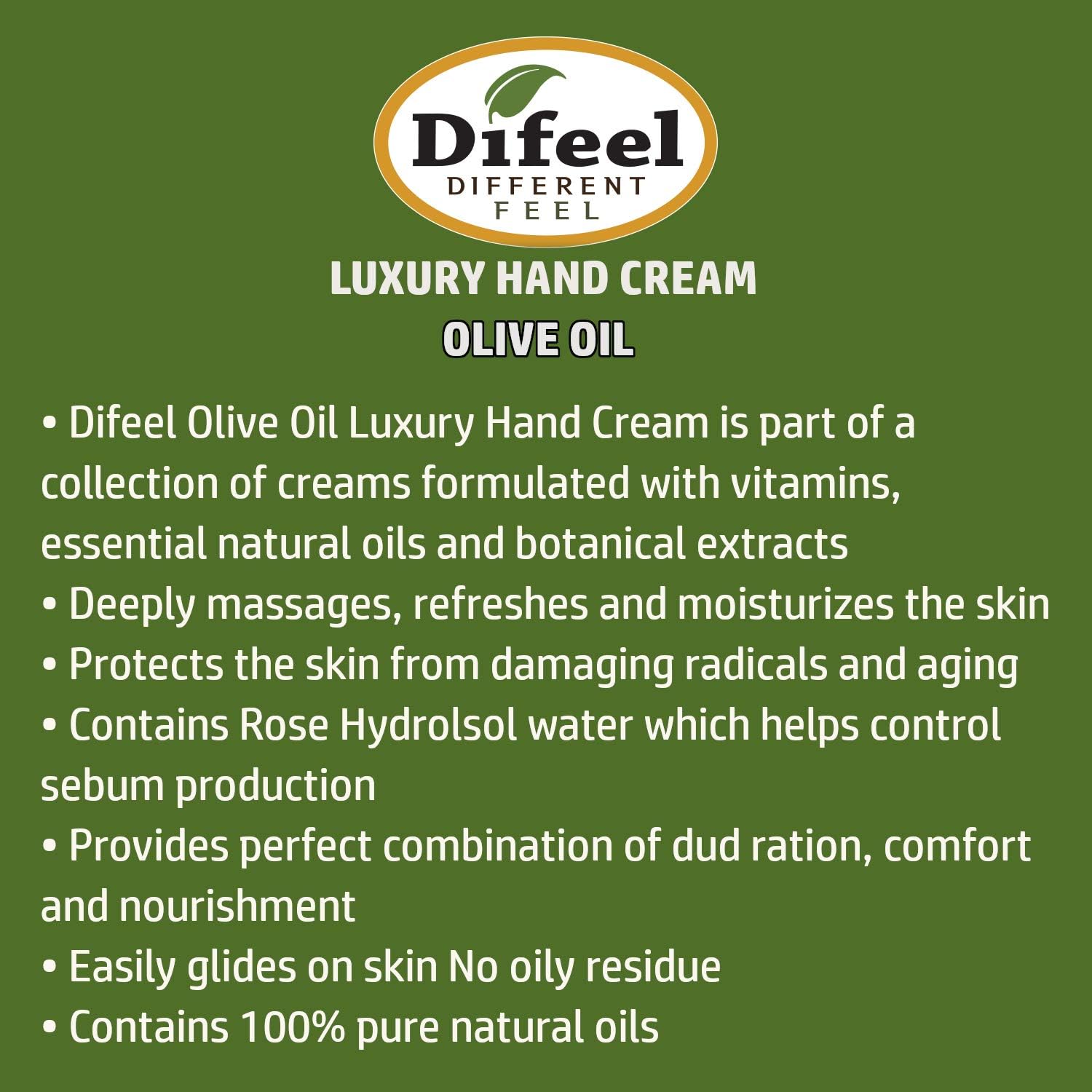 Difeel Hand Cream Olive 40G