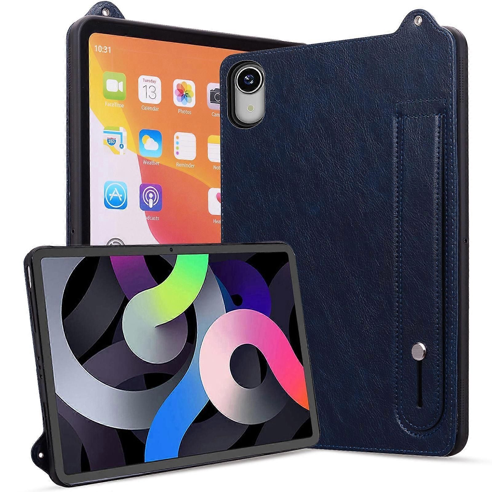 Kickstand Leather Case with Hand Strap for Lenovo Tab P11