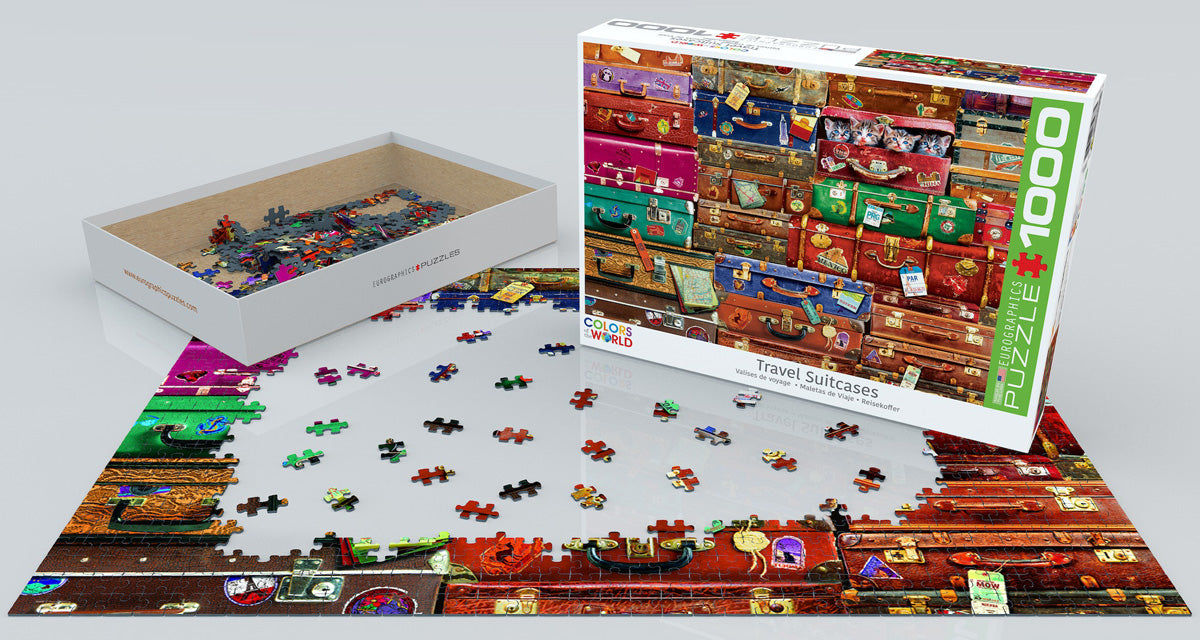 Travel Suitcases 1000 Pieces Puzzle