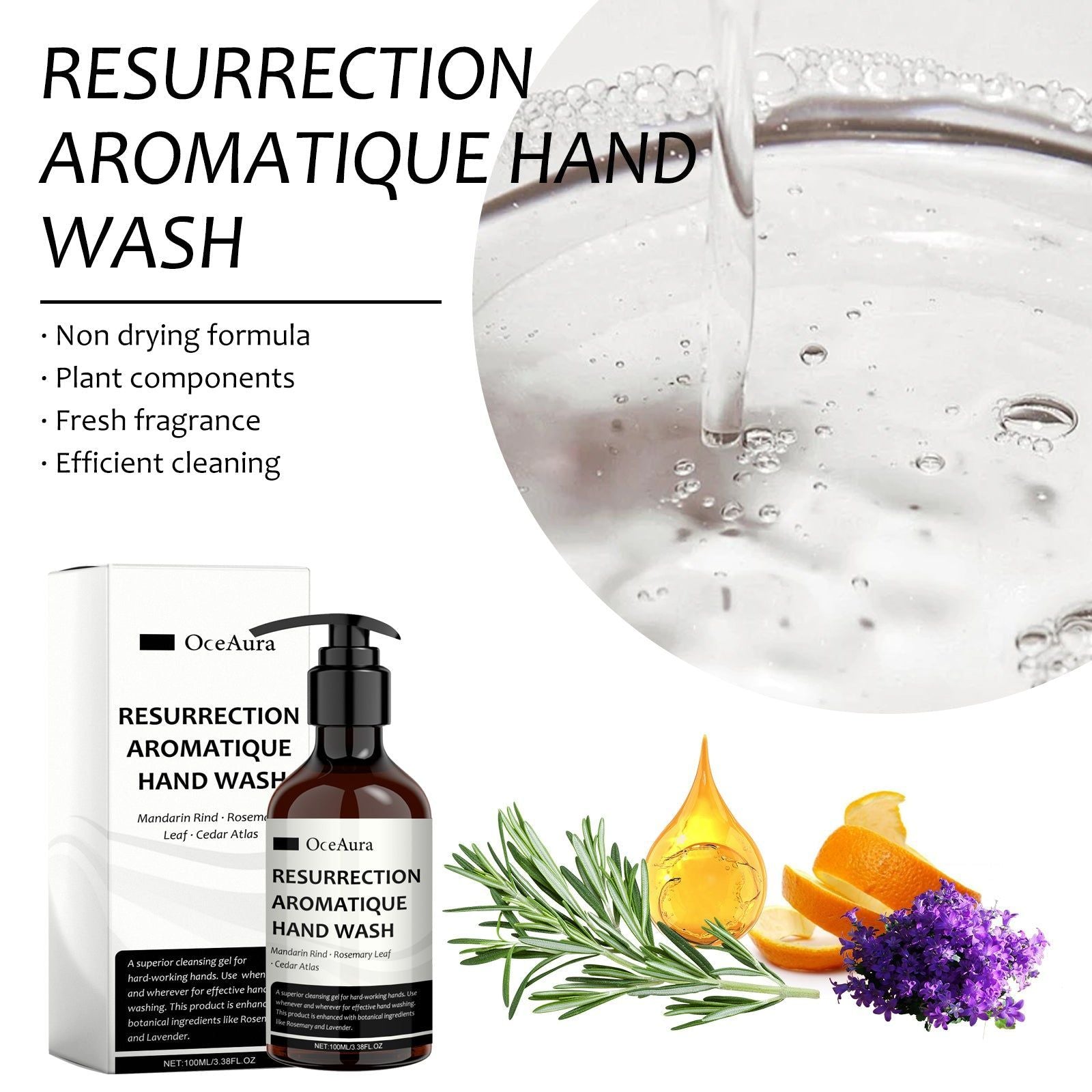 Aromatic Hand Sanitizer, Deep Cleansing, Gentle Hand Cleaning, Lavender Scent ,100ml
