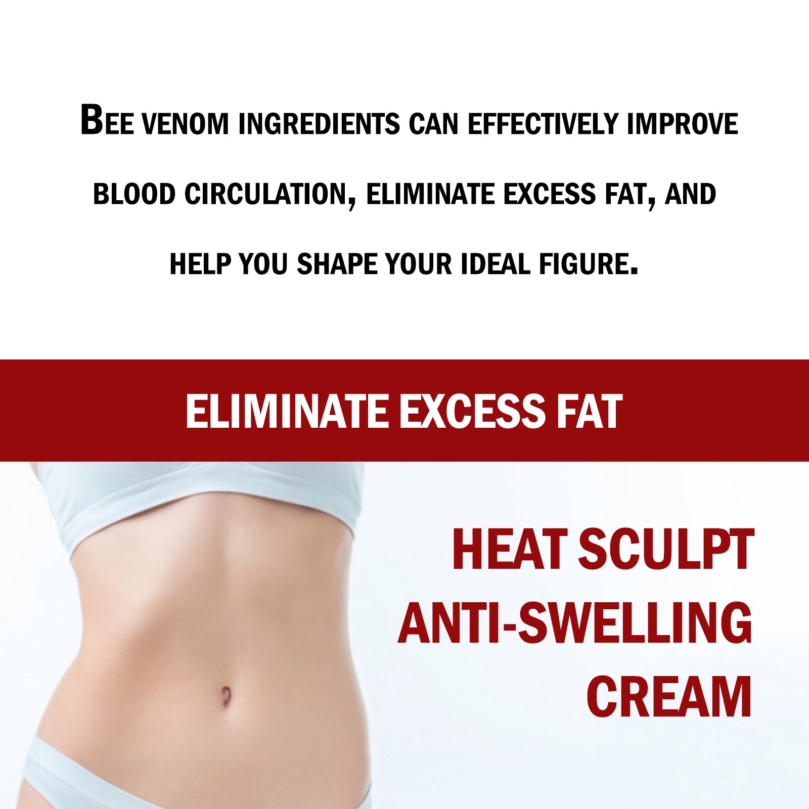 Transform Your Body with Heat Sculpt Anti-Swelling Cream, Boost Circulation, Firm & Tone ,30g
