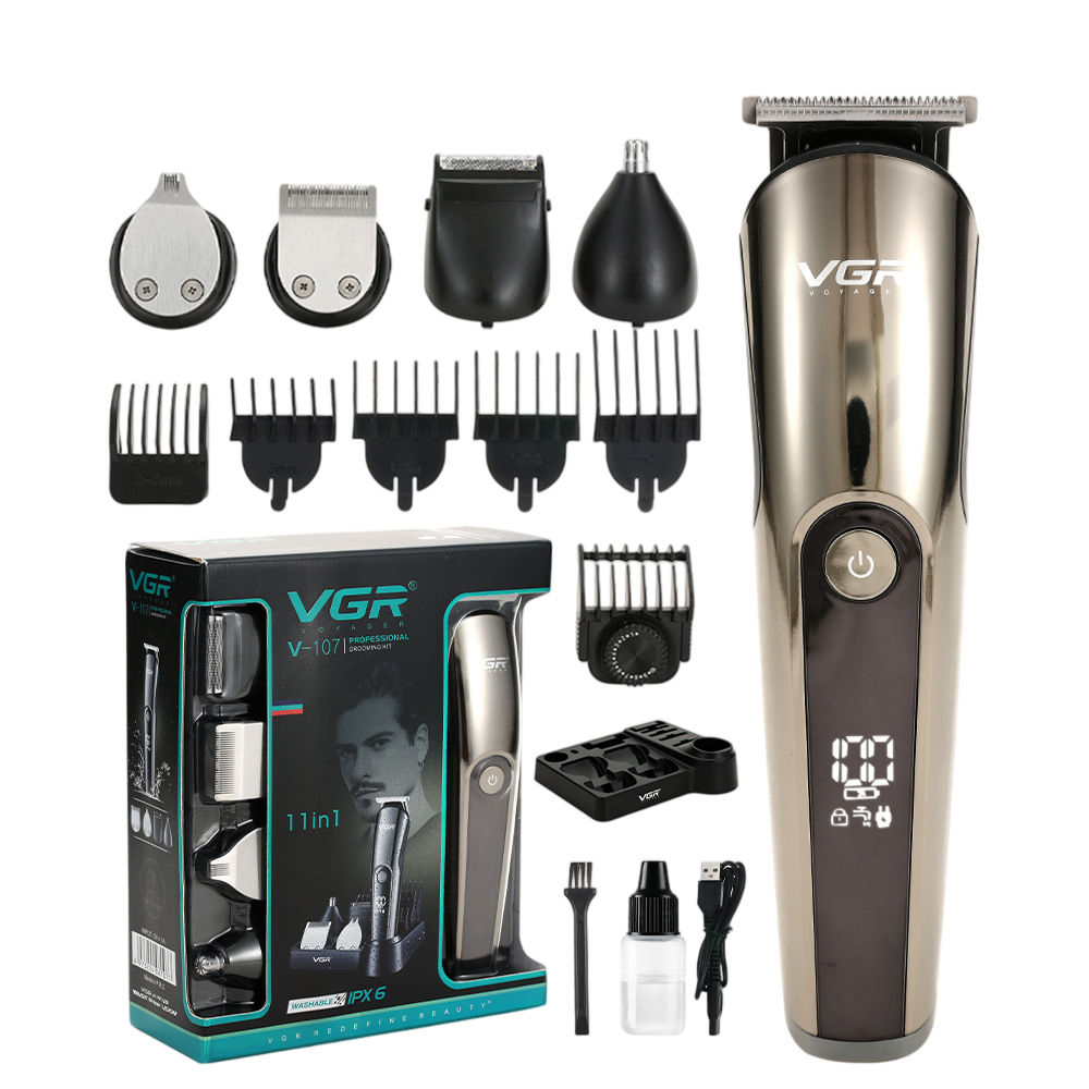 5 in 1 Waterproof Hair Clipper Grooming Kit