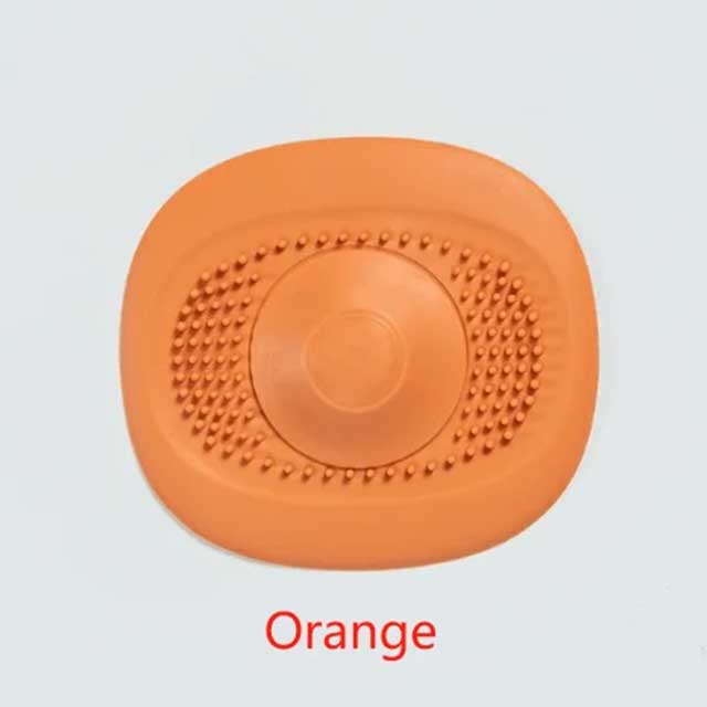 Bathroom Silicone Sink Drain Protector for Floor - Anti-Clog, Waterproof, Easy to Install