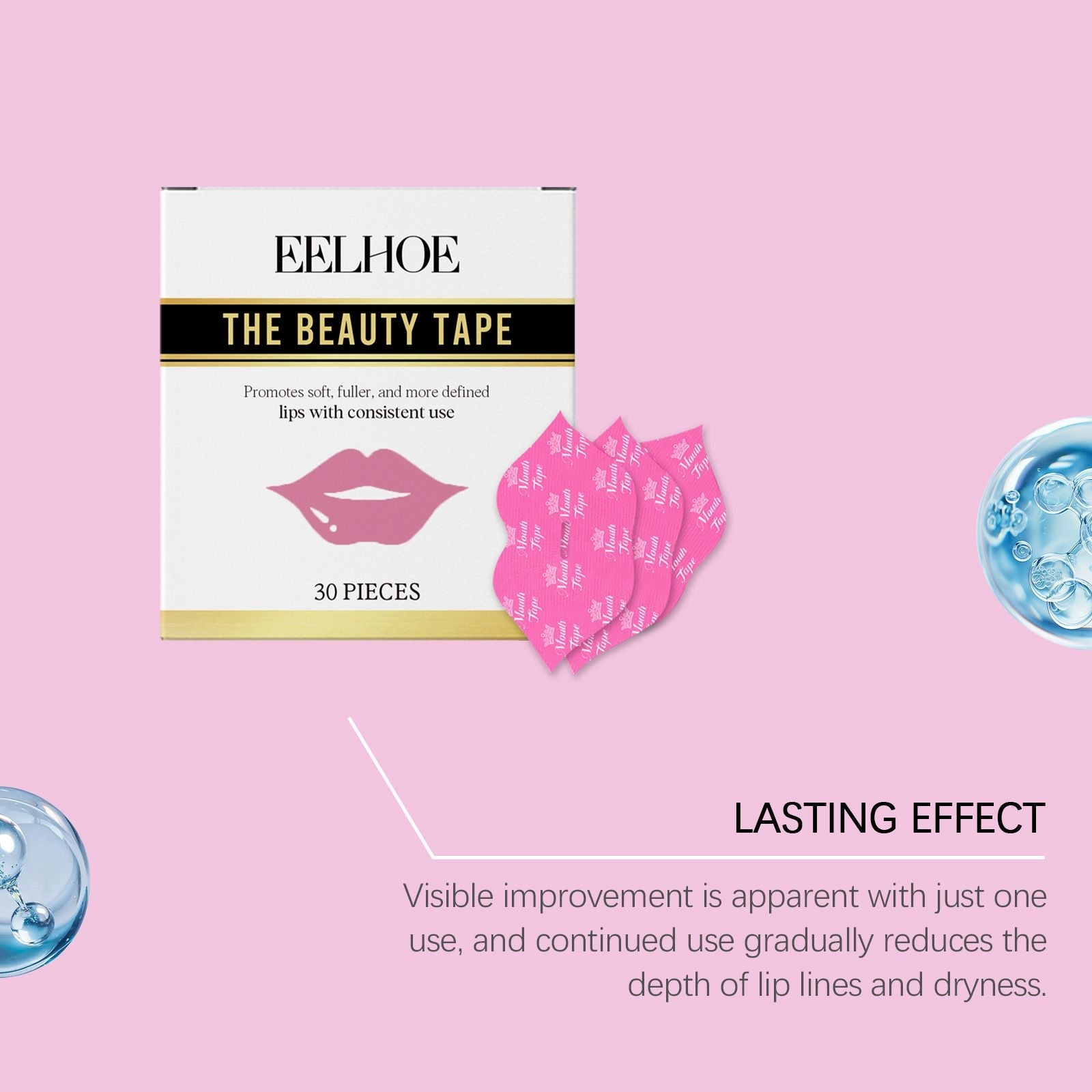 30pcs Lip Mask Patches with Hydrating and Nourishing Care