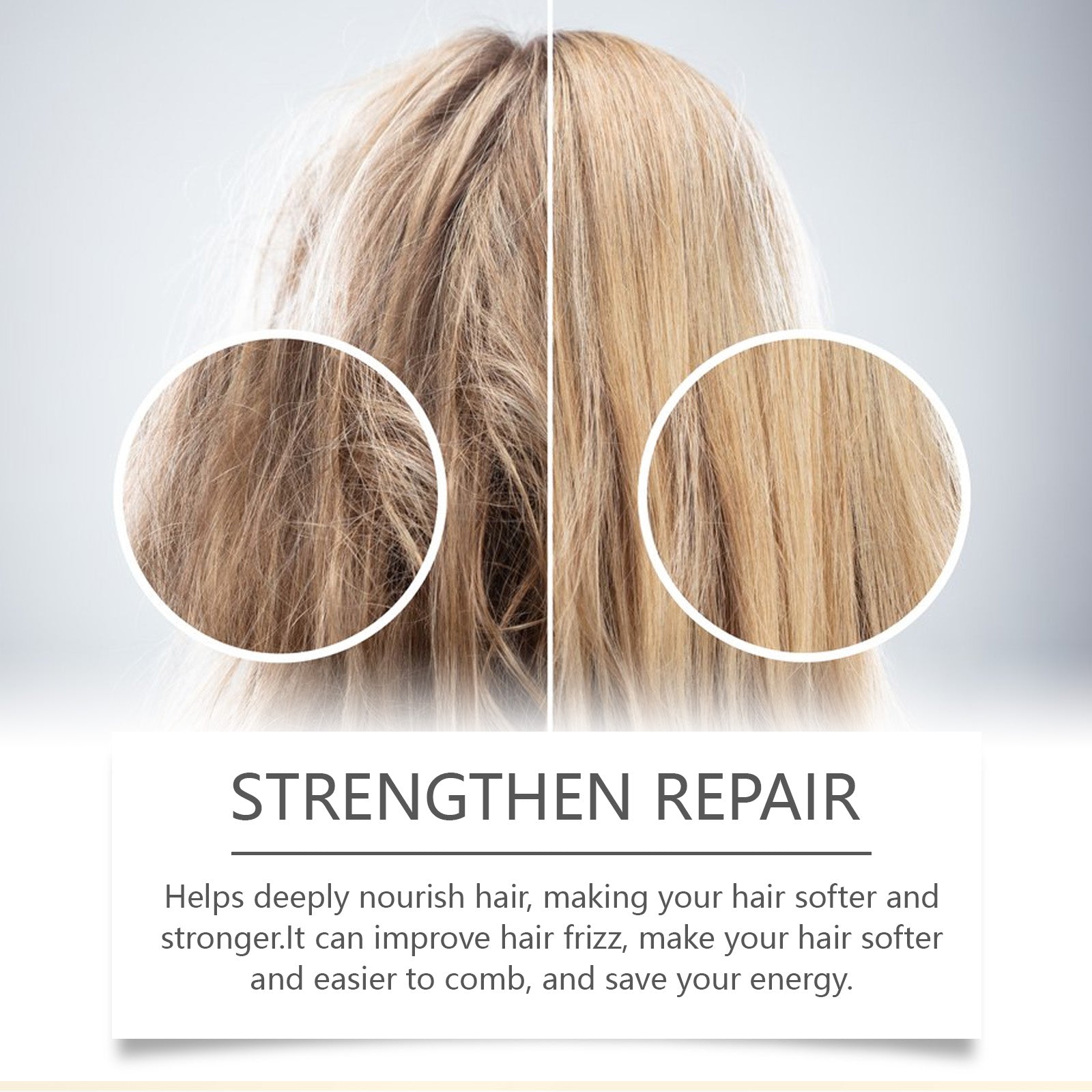 Collagen Repair Conditioner, Deep Nourishing Volumizer for Damaged Hair ,100ml