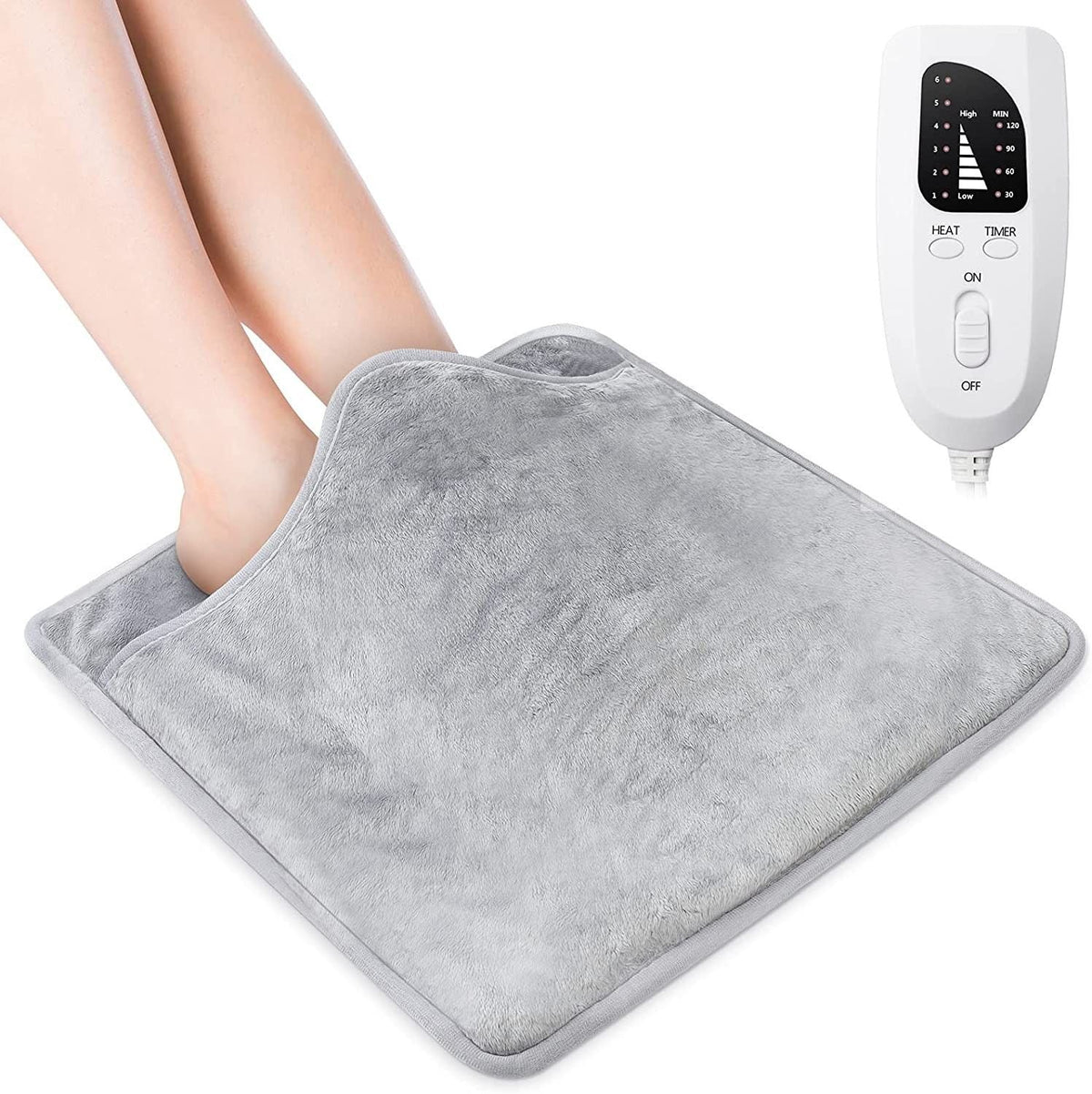 Electric Foot Warmer Winter Fast Heating Foot Pad with 6 Temperature Levels