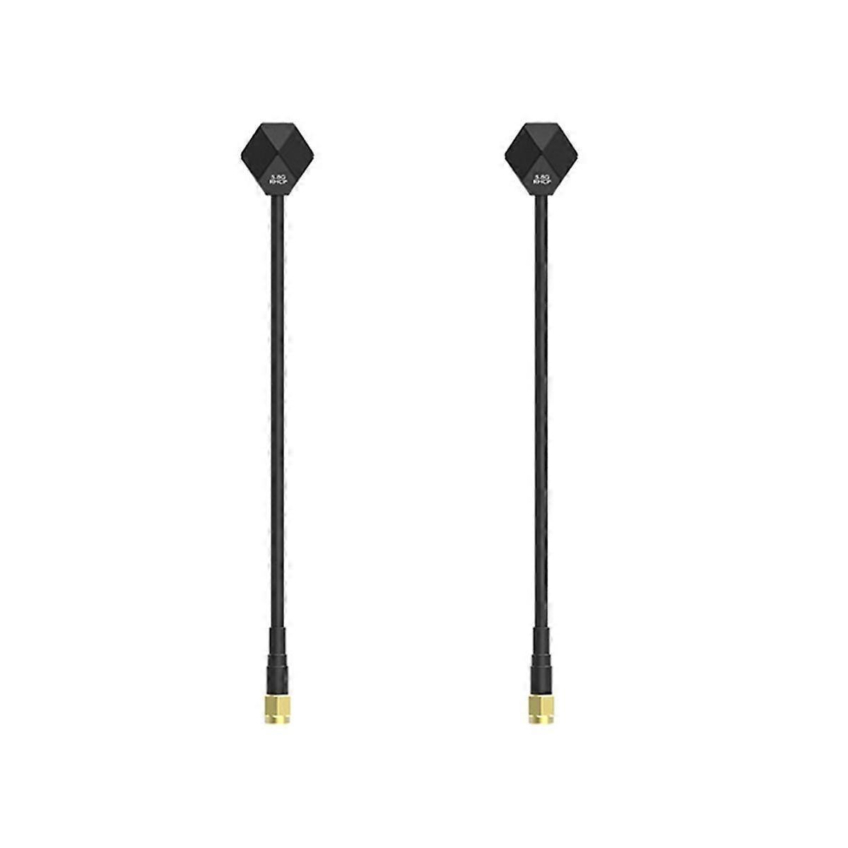 2PCS 5.8GHz FPV Antenna SMA 2.4dBi LHCP/RHCP Antenna 100MM/150MM A