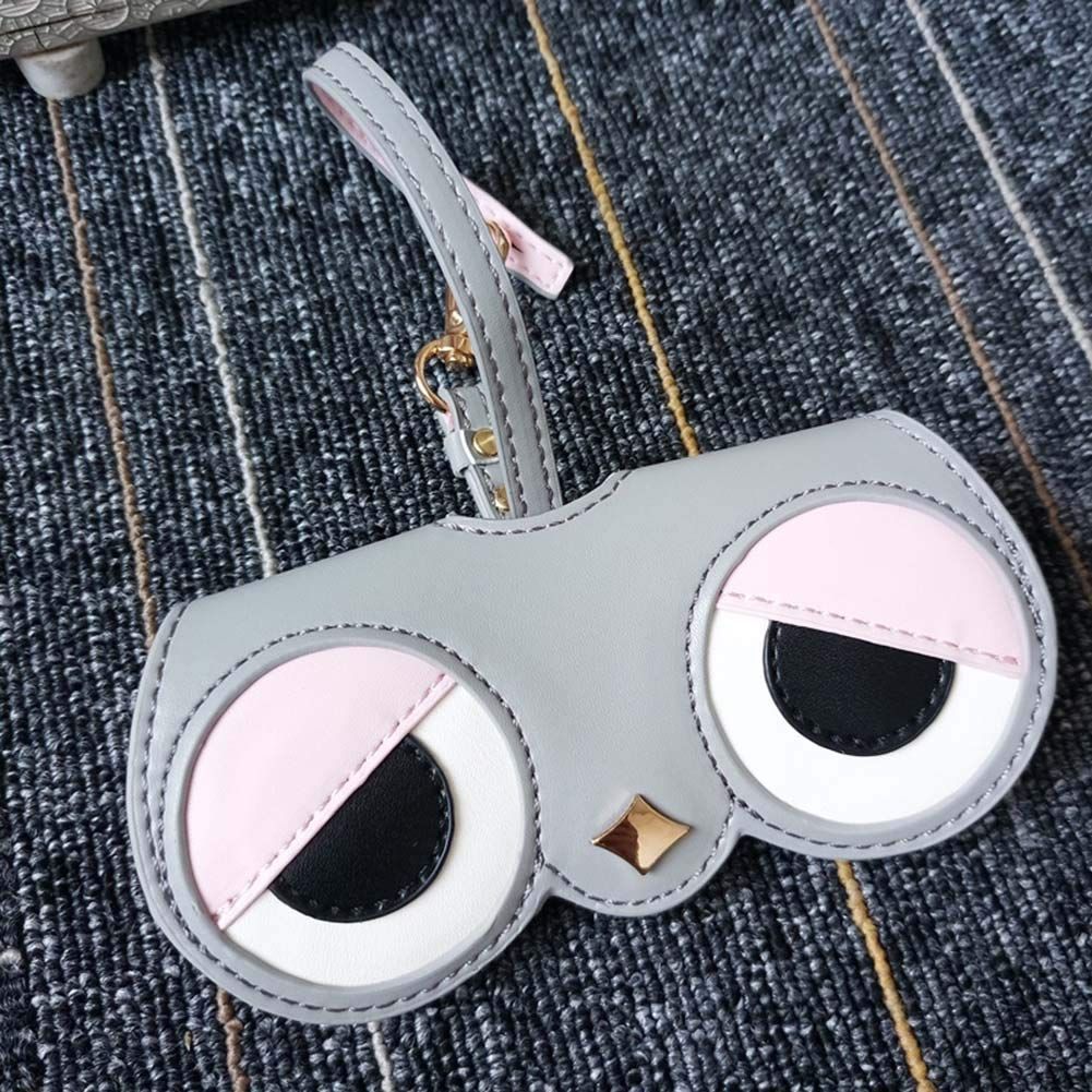 Glasses Storage Bag Pu Leather Eyeglass Case Portable Funny Sunglasses Box