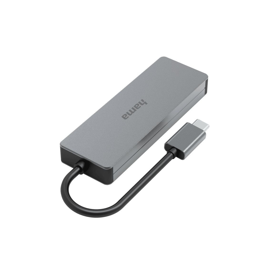 HAMA 200105 USB-C Hub, 4 Ports, USB 3.2 Gen 2, 10 Gbit/s, aluminium