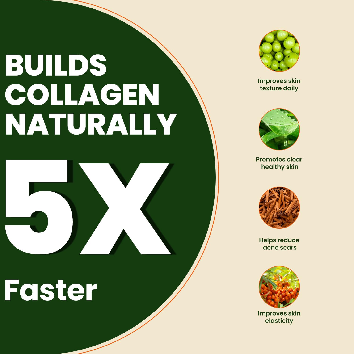 Herbal max 100% Veg Collagen Builder Mixed Fruit 195 Grams