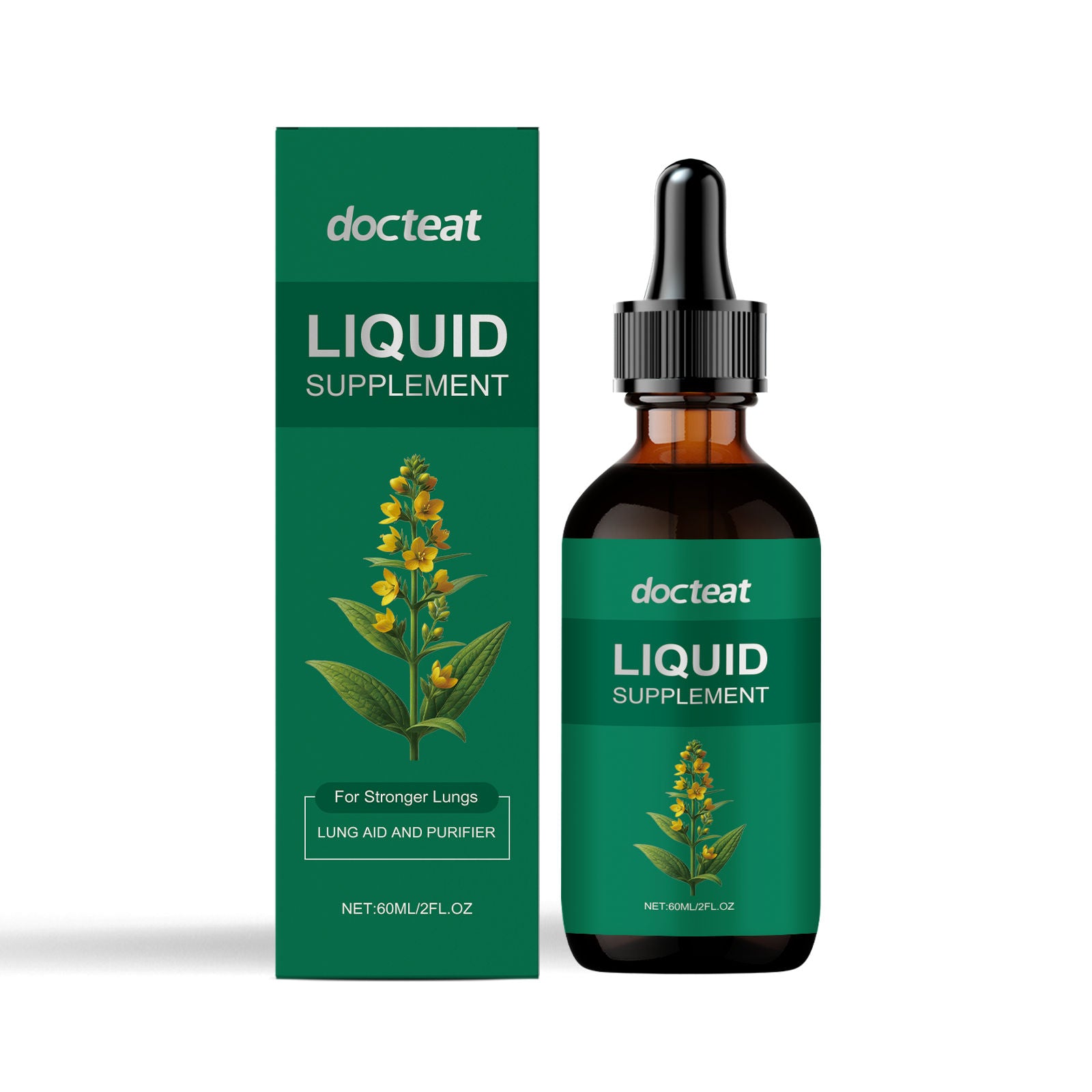 Body Care Supplement Drops, Herbal Throat Relief, Fast Absorption, Natural Herbal Essence ,60ml