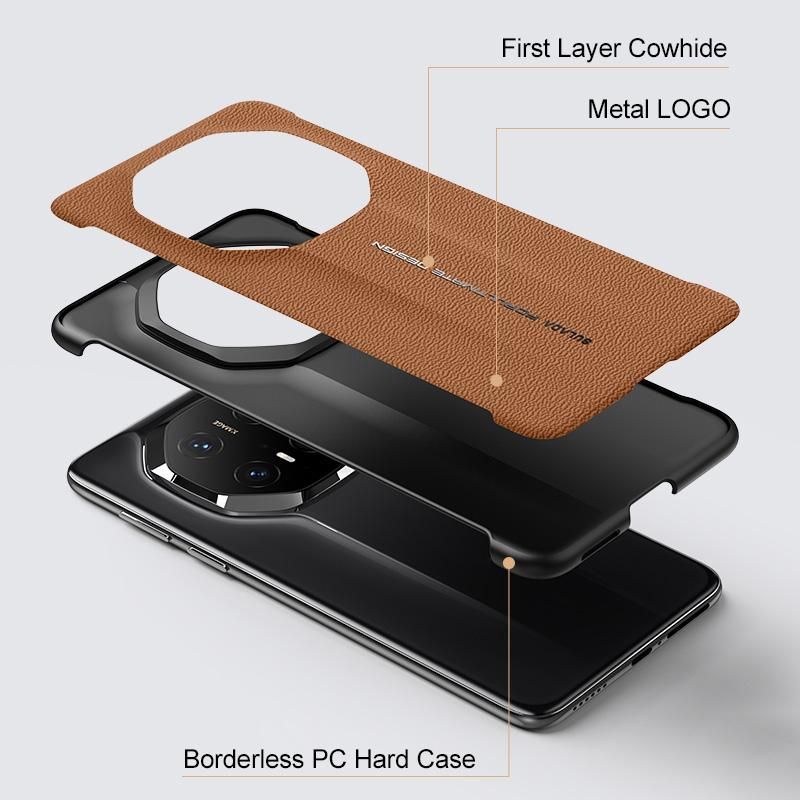 Leather Hybrid PC Case For Huawei Mate 60 RS Ultimate