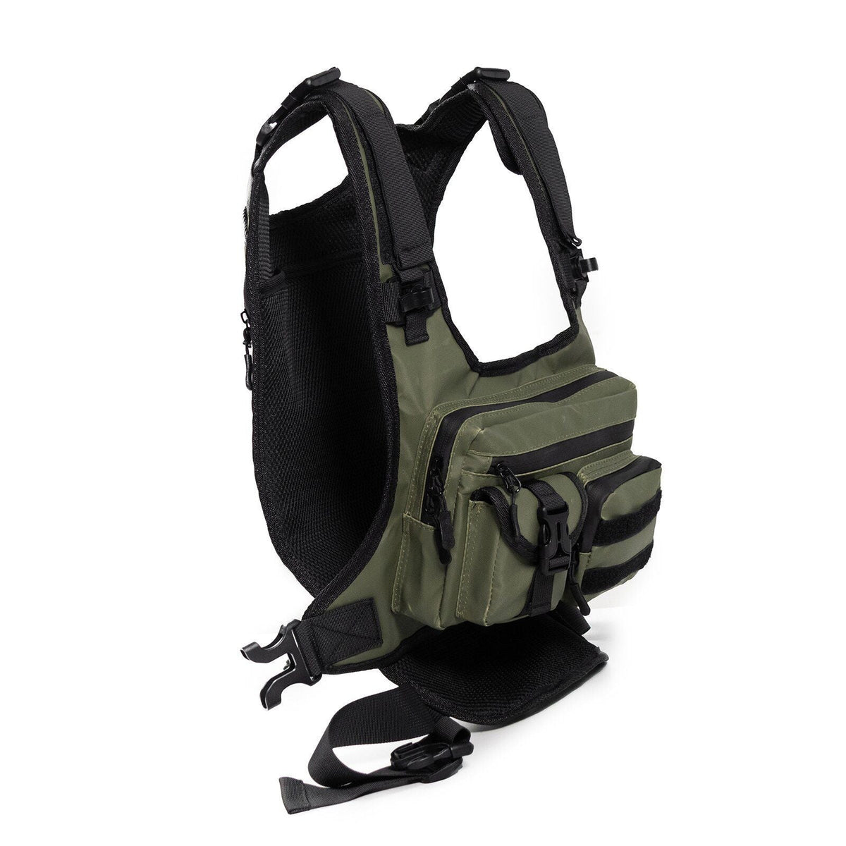 Men Chest Rig Bag Breathable Chest Pouch for Traveling Walking Cycling