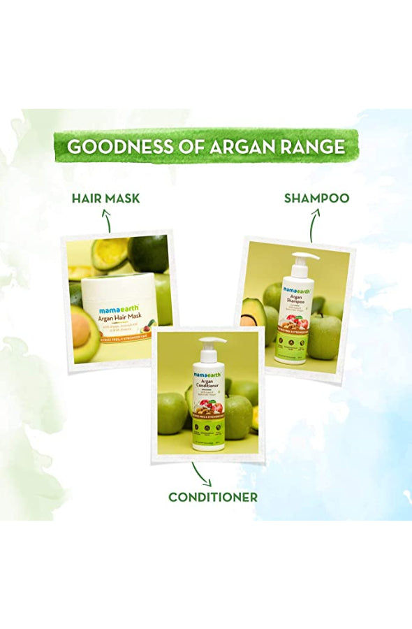 قناع الشعر بالجوز الهندي من Mamaearth لشعر أقوى وخالٍ من التجعد، 200 مل