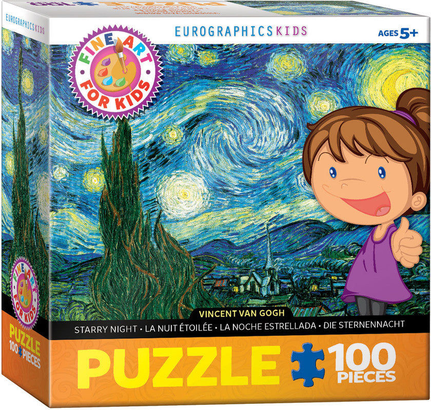 Starry Night By Vincent Van Gogh 100 Pieces Puzzle