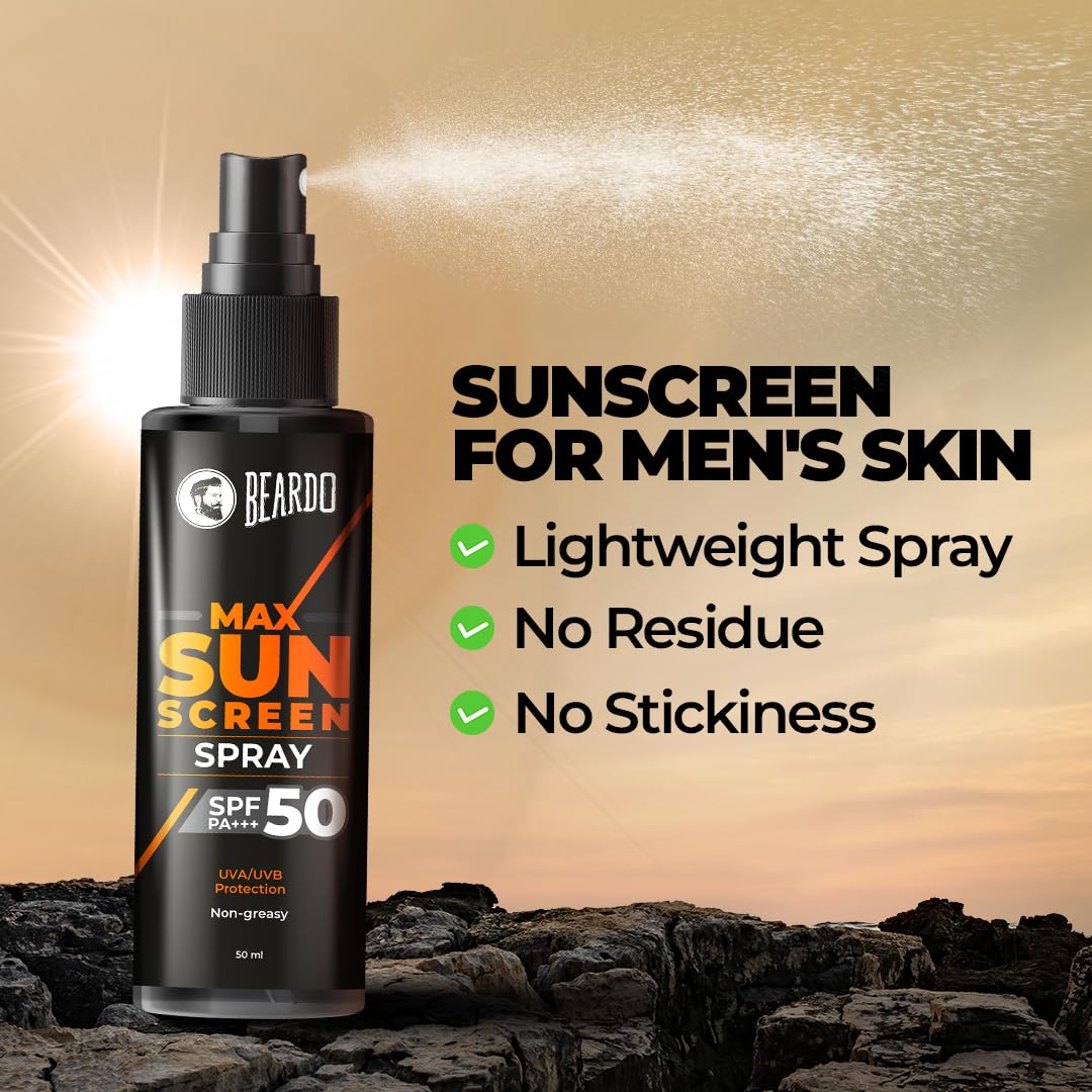 Beardo Max Sunscreen Spray SPF50 50ml