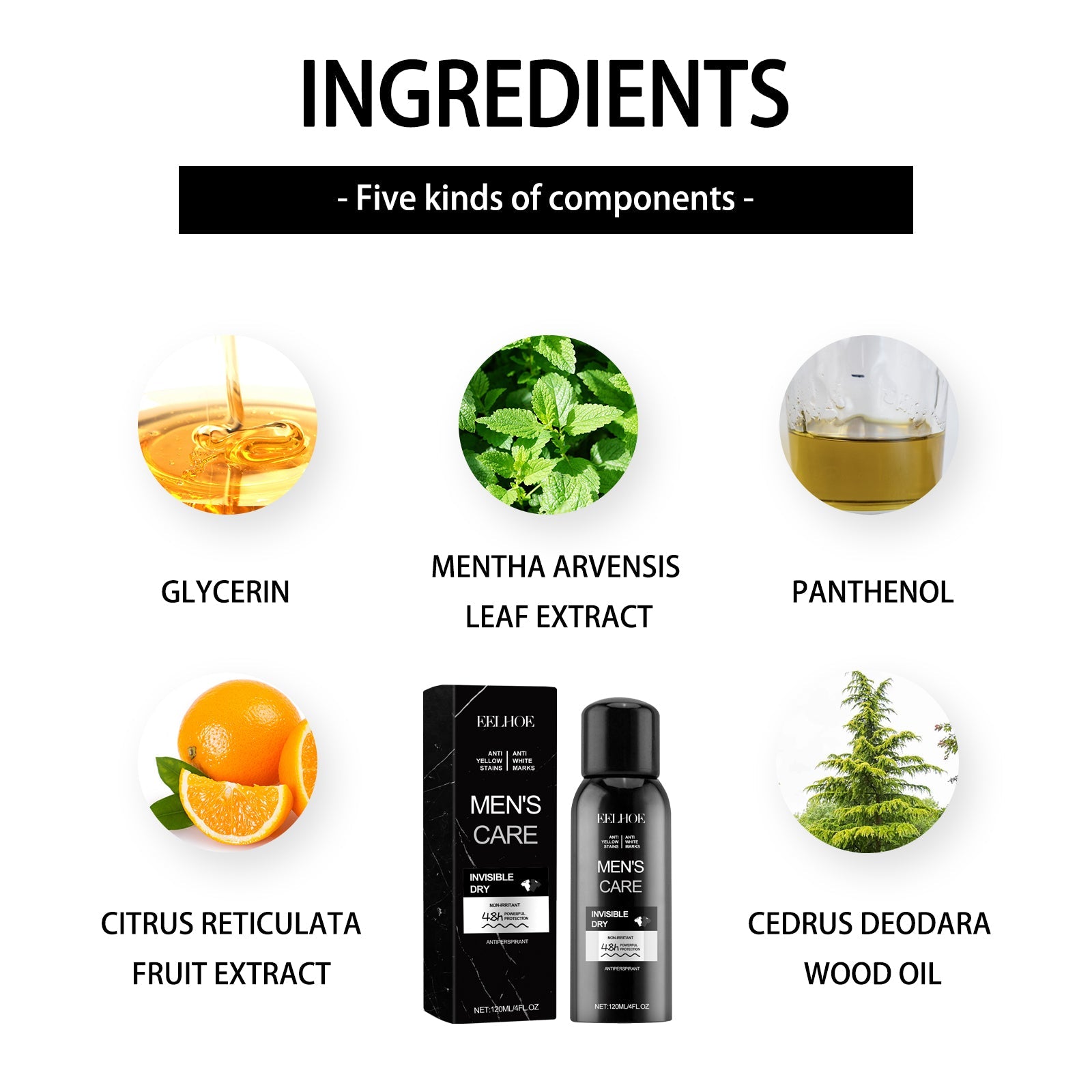 Body Cleansing Antiperspirant, Long-Lasting Sweat & Odor Control, Refreshing Fragrance ,120ml