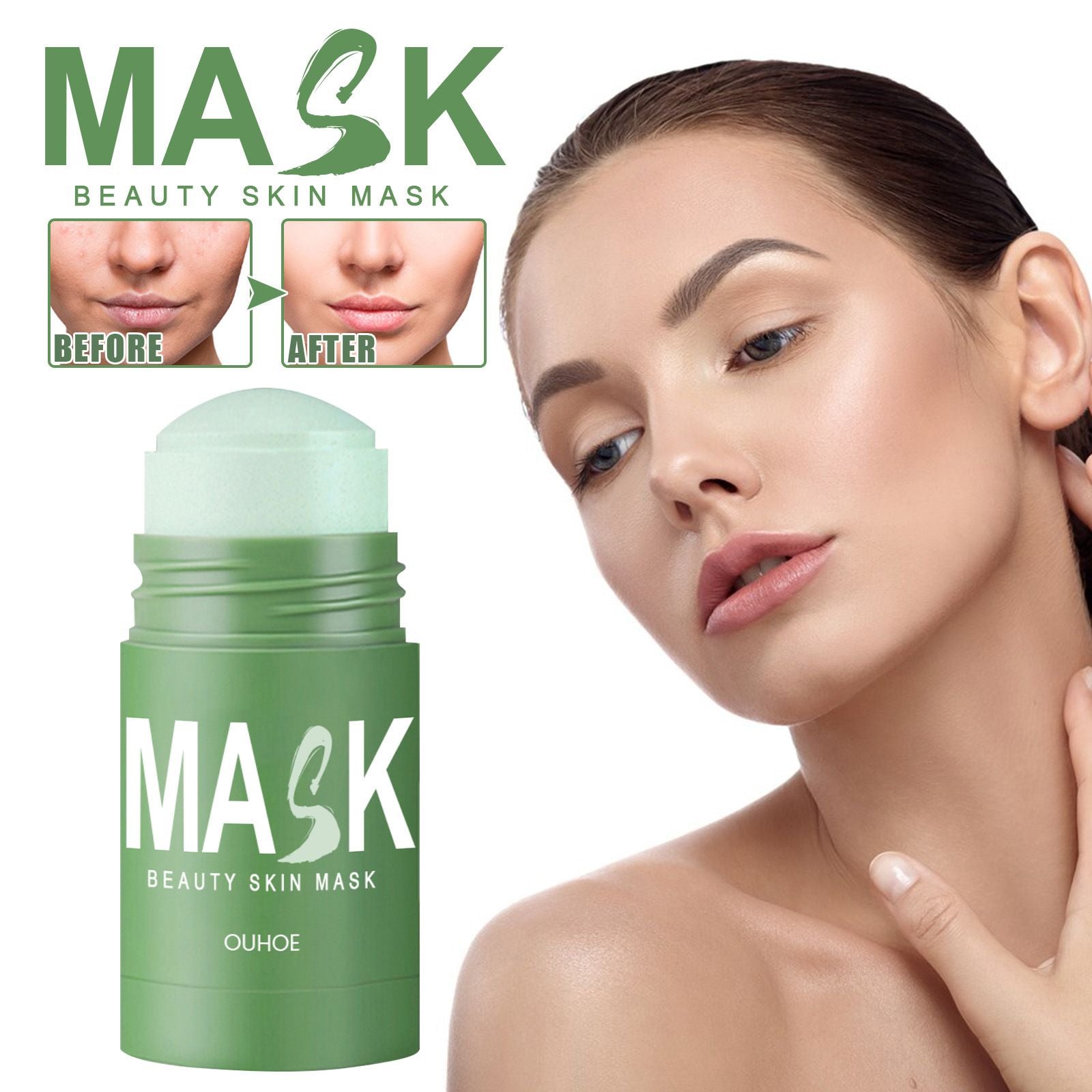 Green Tea Clay Mask Stick Pore Care 40g