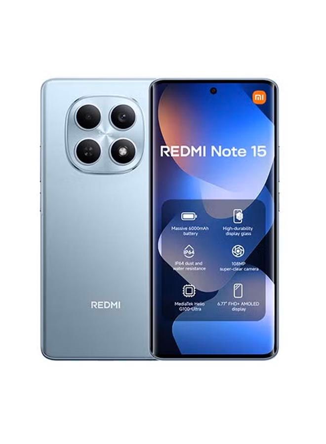 شاومي Redmi Note 15 4G أزرق جليدي 8 جيجابايت رام 256 جيجابايت