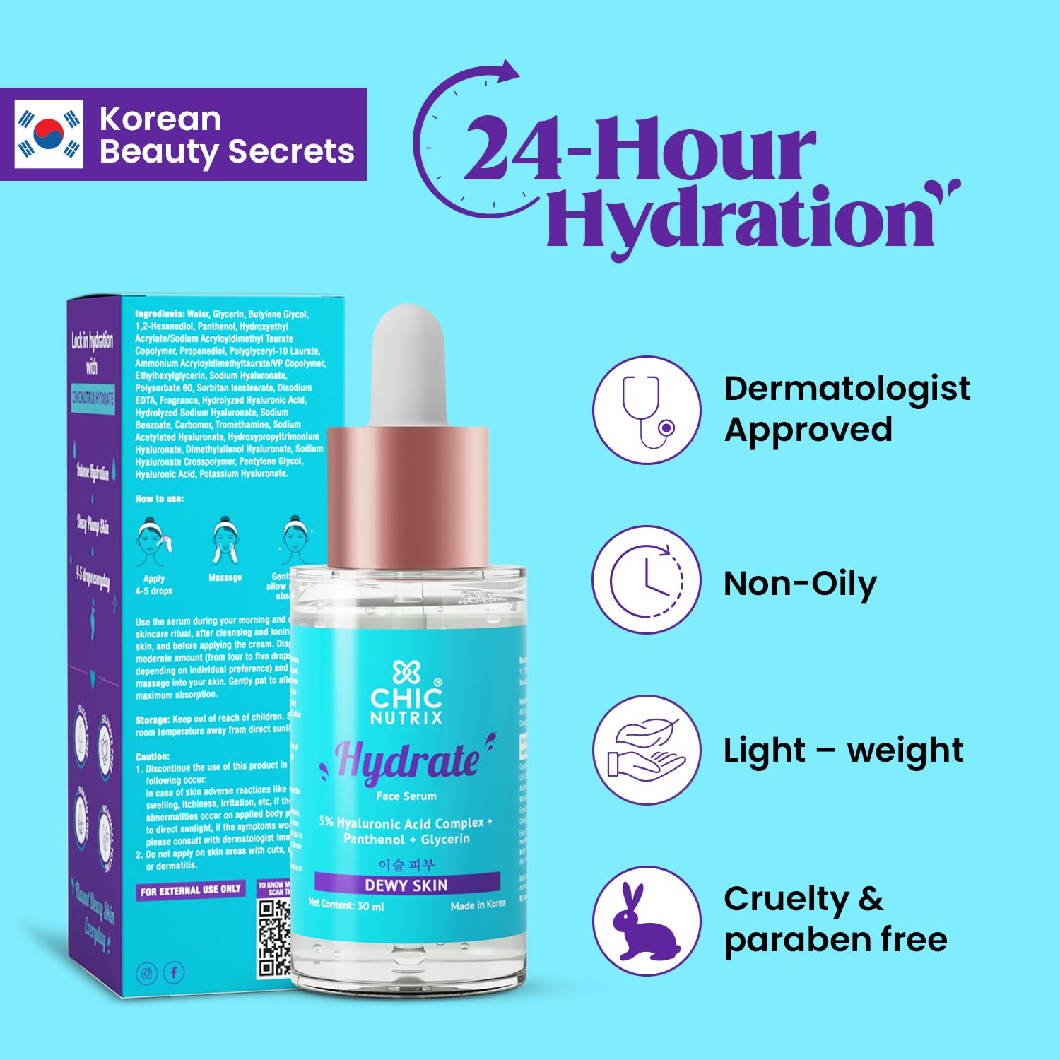 Chicnutrix Hydrate - Hydrating Serum - 30 ml