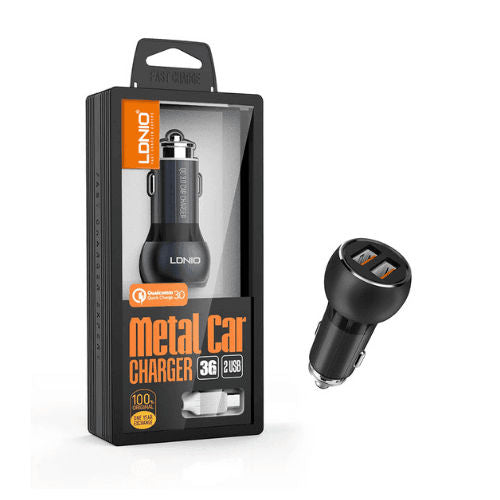 شاحن سيارة LDNIO QUICK CHARGE 3.0