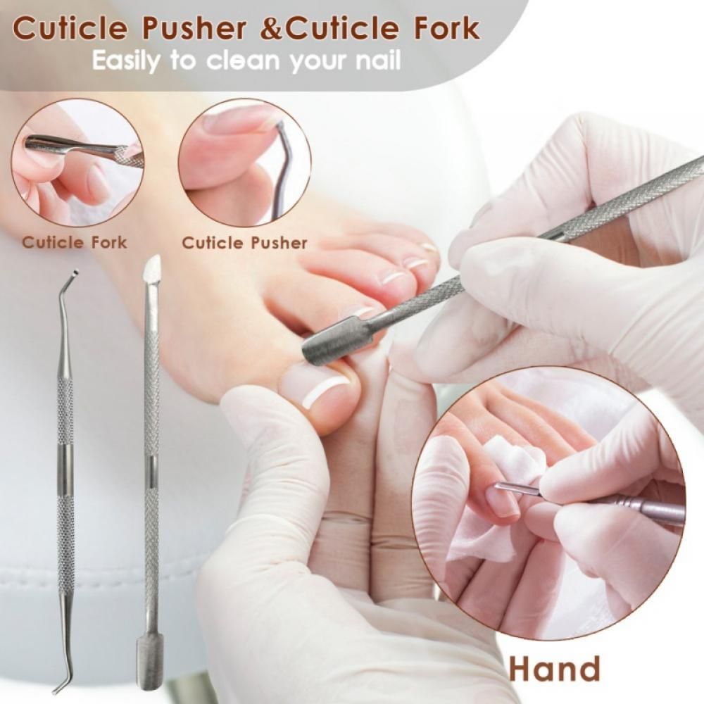 23pcs Pedicure Kit Foot File Set Stainless Steel Foot Care Tools Dead Skin Callus Remover